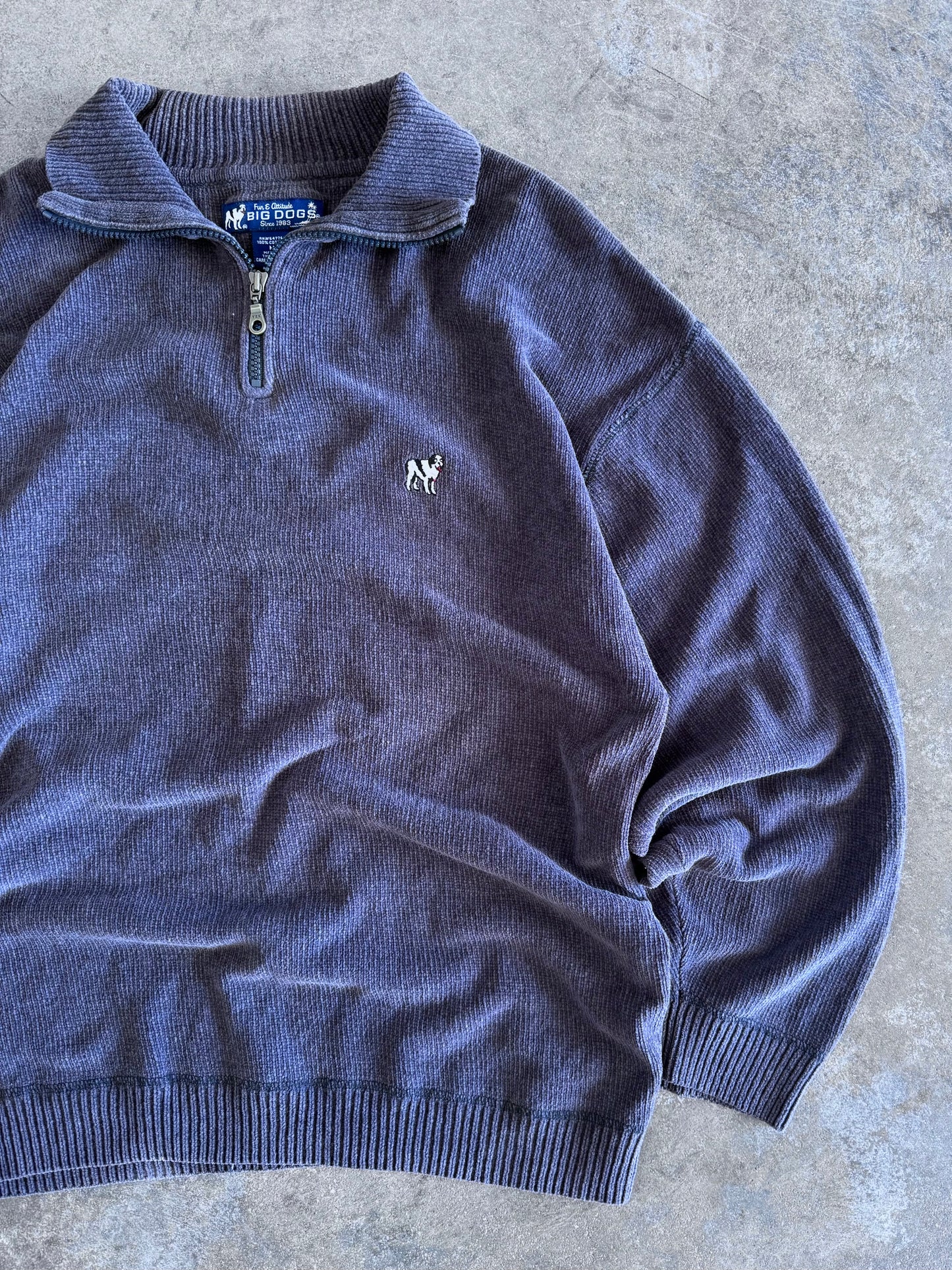 Big Dogs Quarterzip Sweater - M