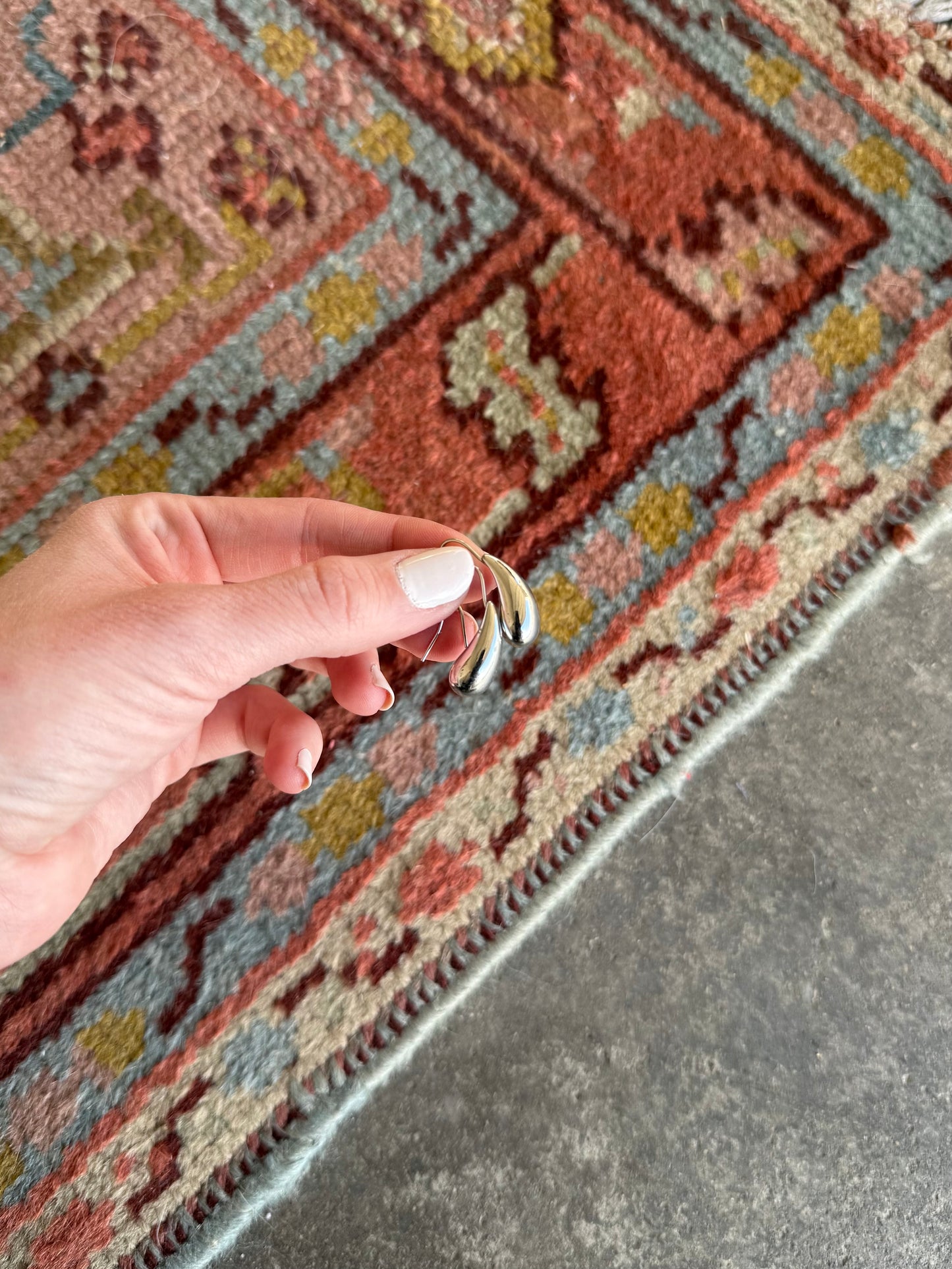 Silver Drop Earrings