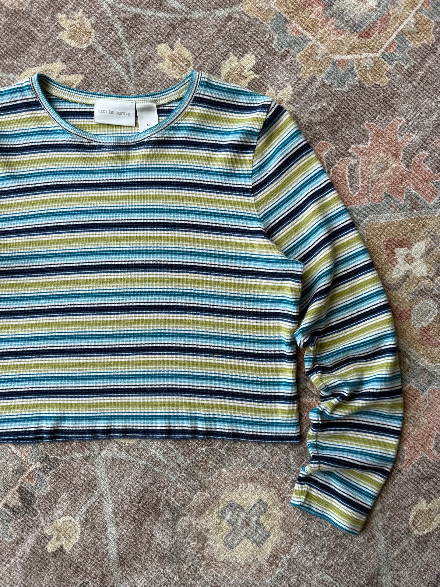 Cropped Striped Top - M