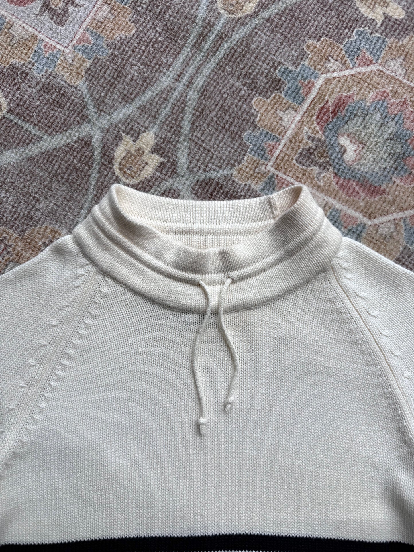 Americana Mock Neck Sweater - S
