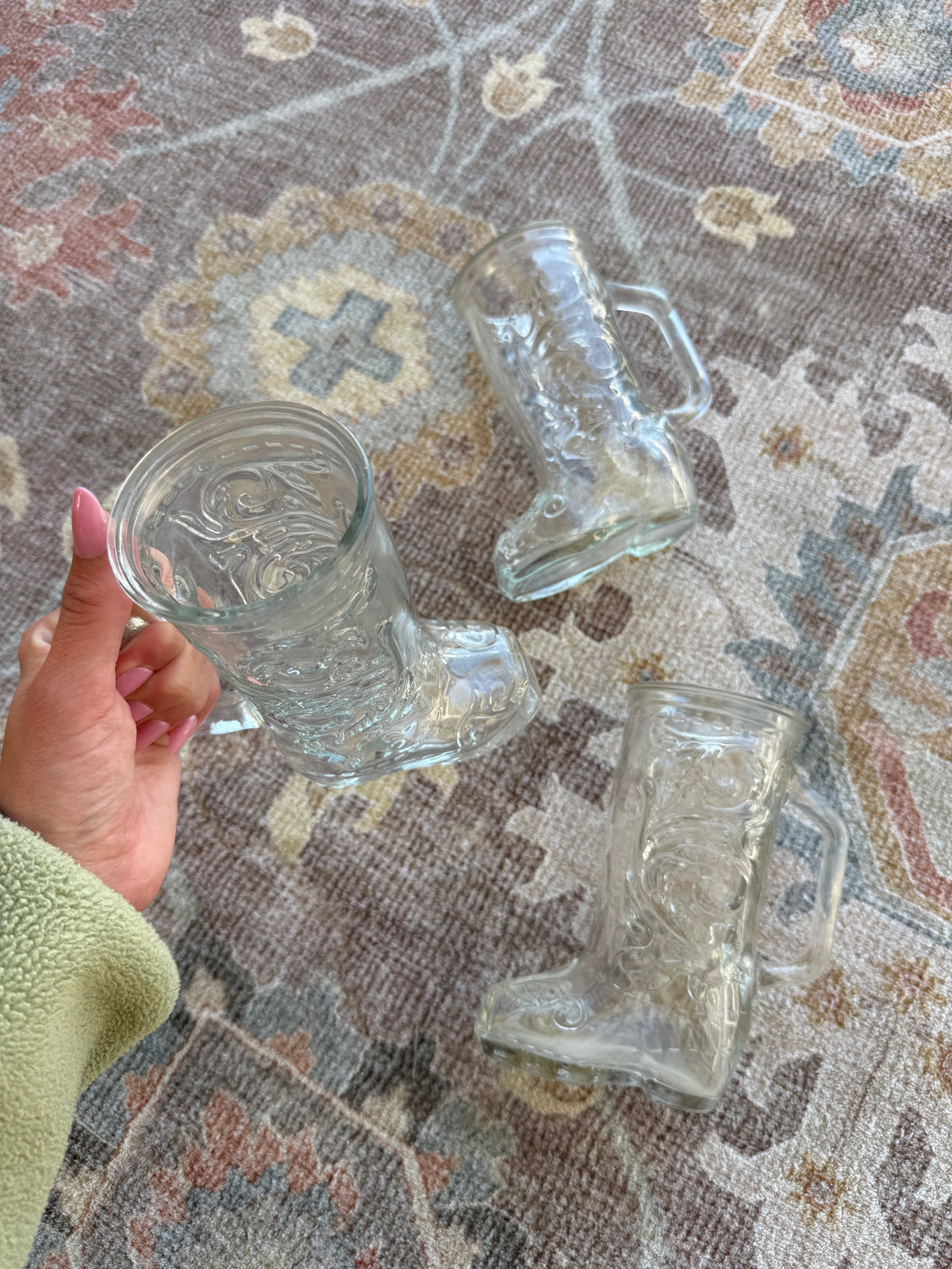 Cowboy Boot Glass