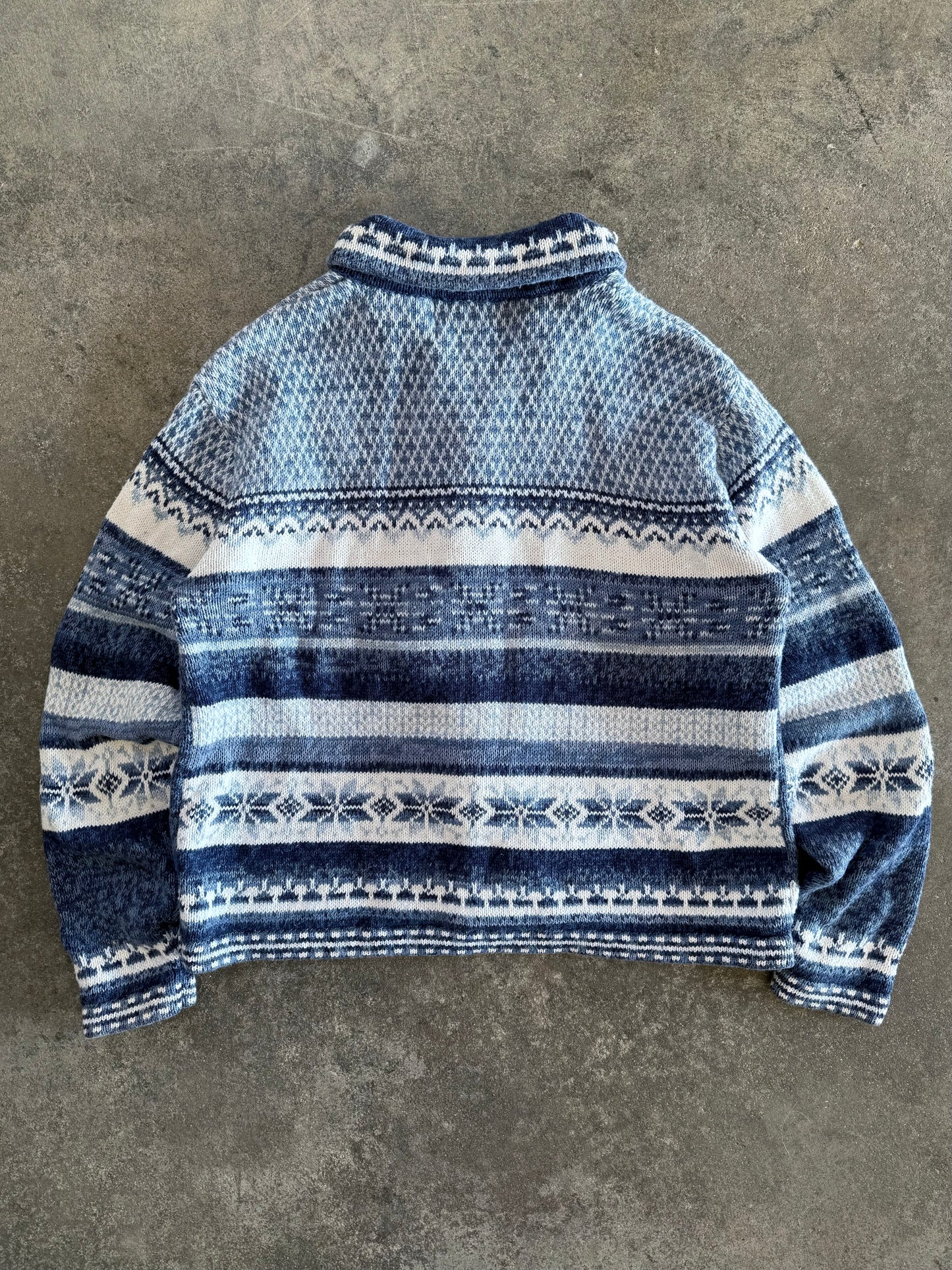 Snowflake Zip Up Cardigan - PM