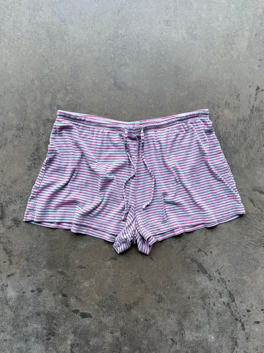 Striped Flowy Shorts - L