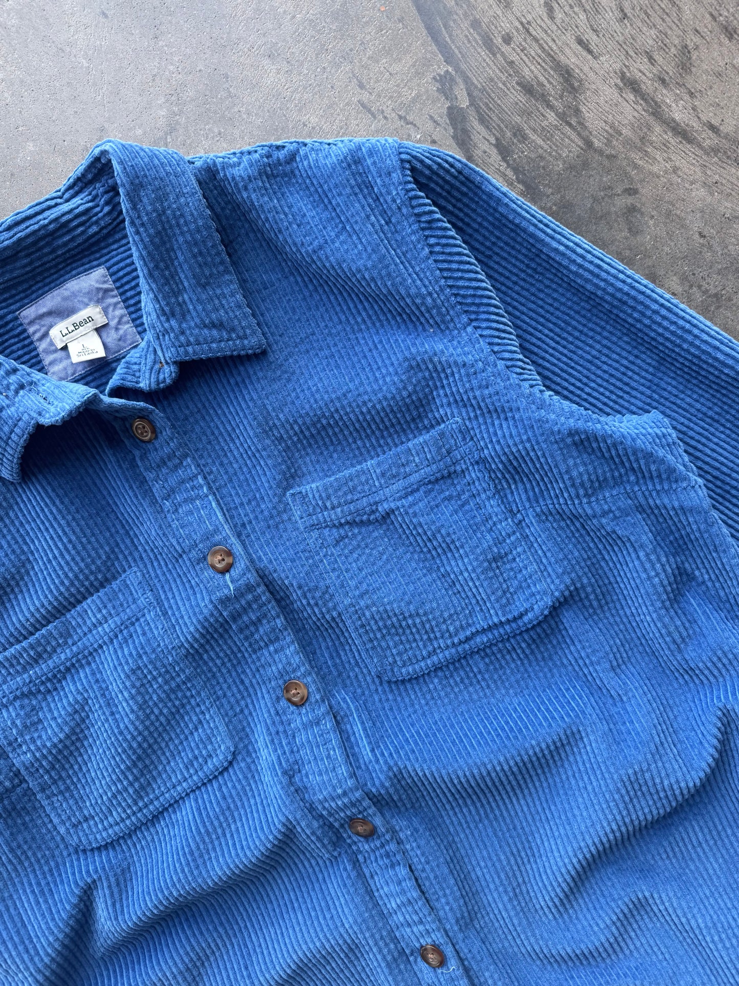 Corduroy Button Down - L