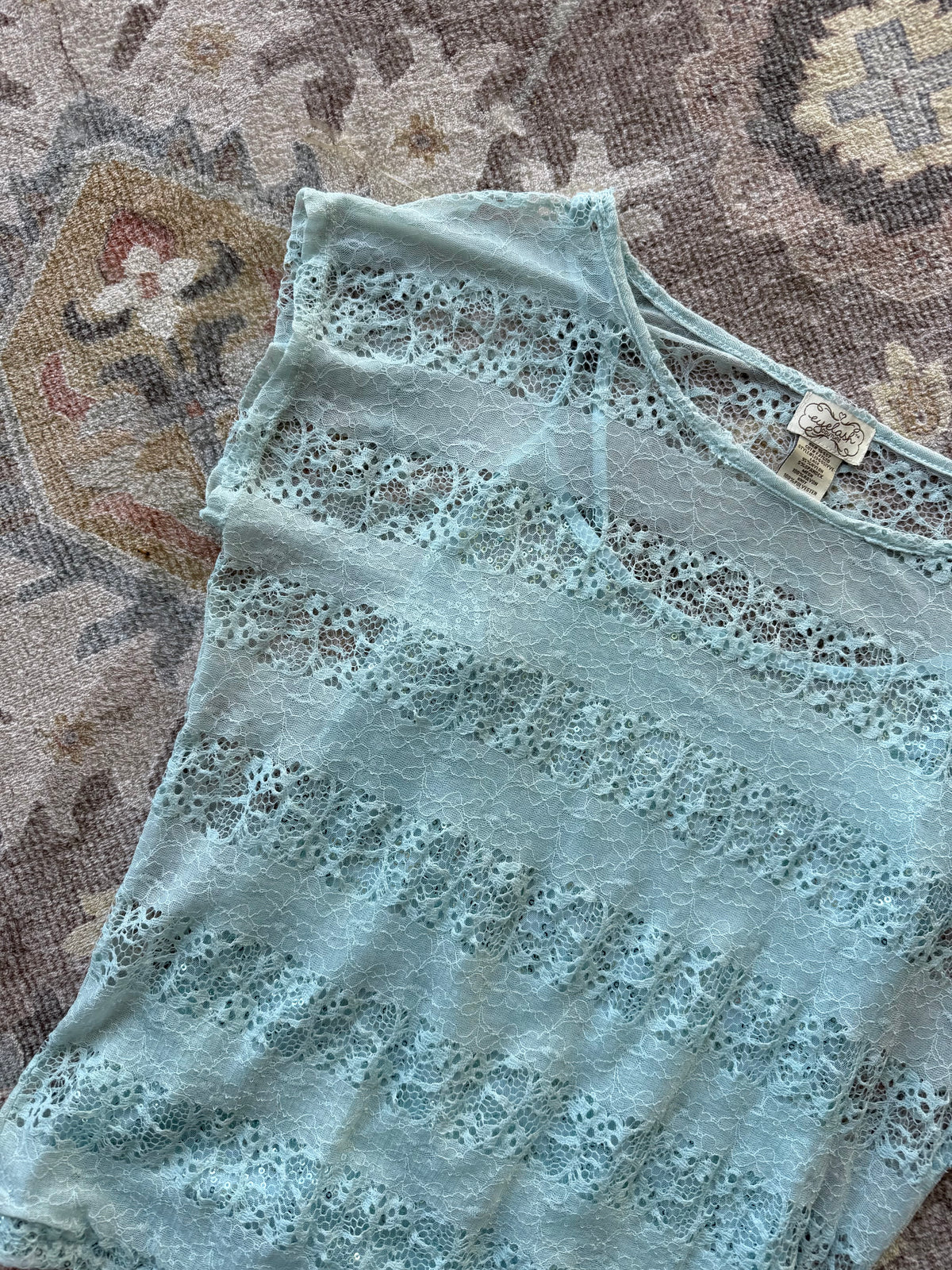 Sheer Lace Top - S