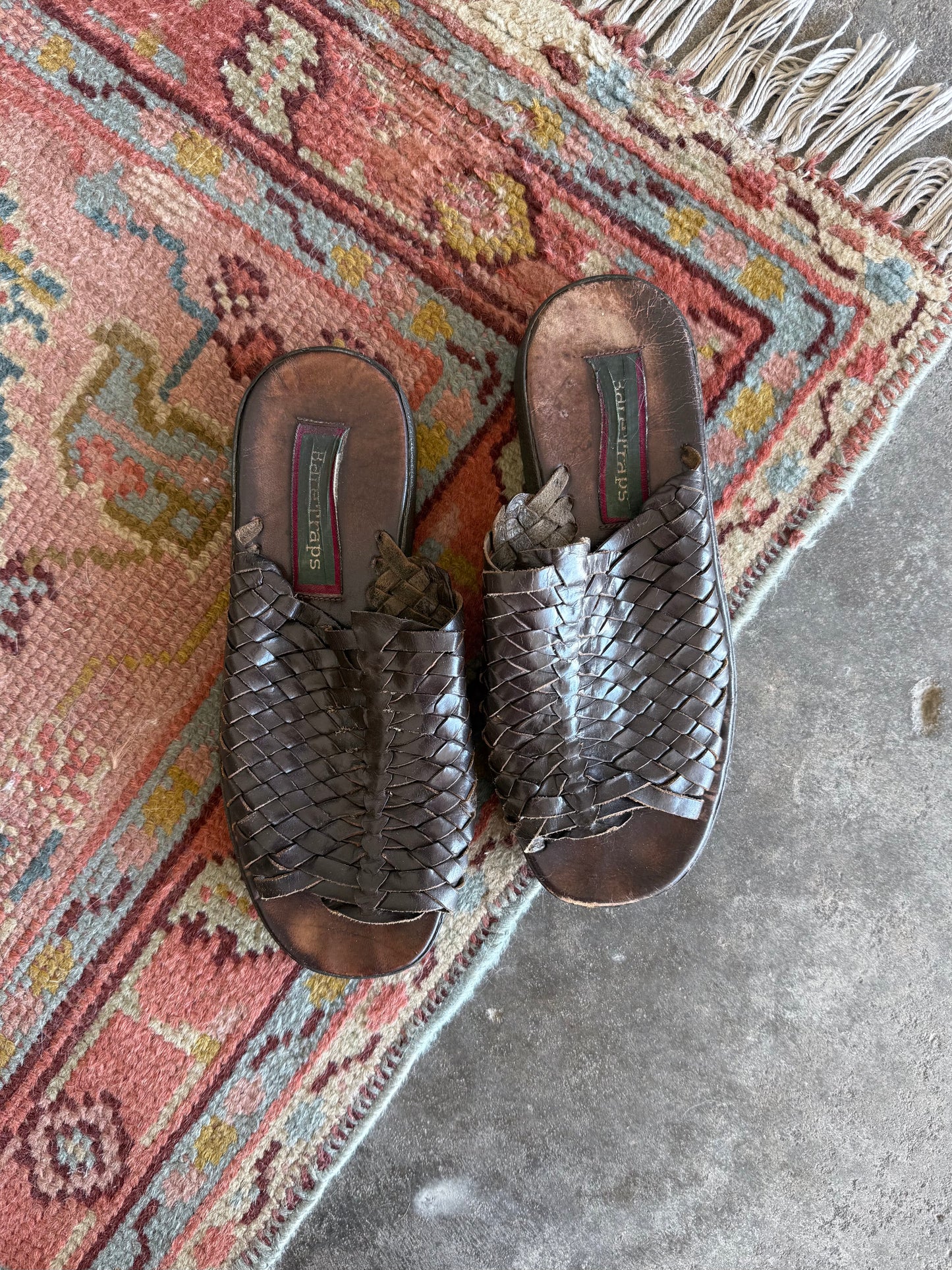 Platform Leather Sandals - 8