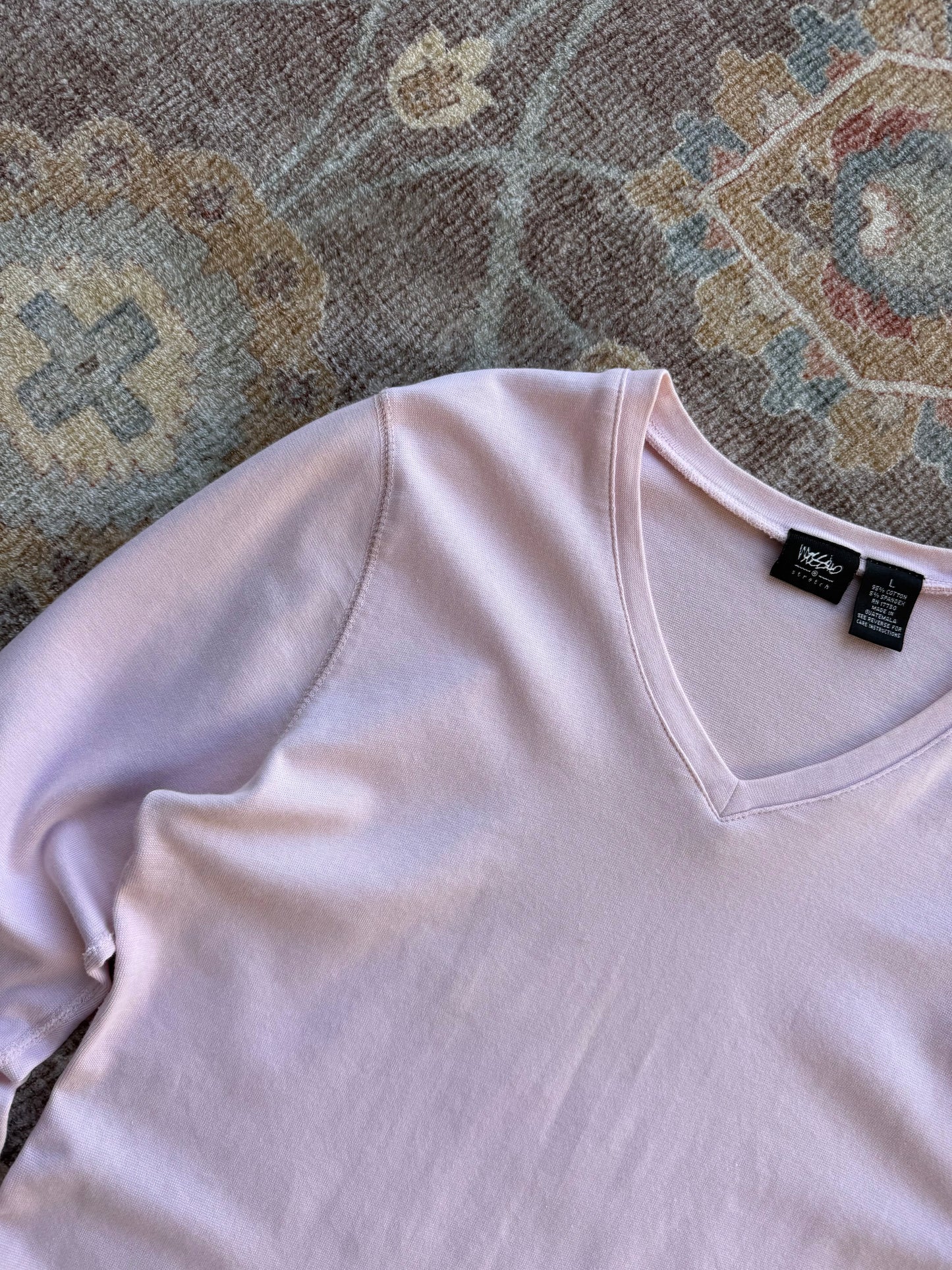 V-Neck 3/4 Sleeve - L