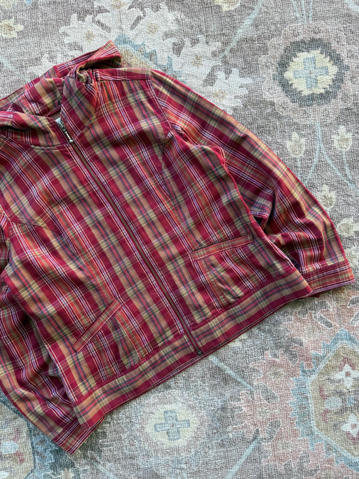 Plaid Jacket - L