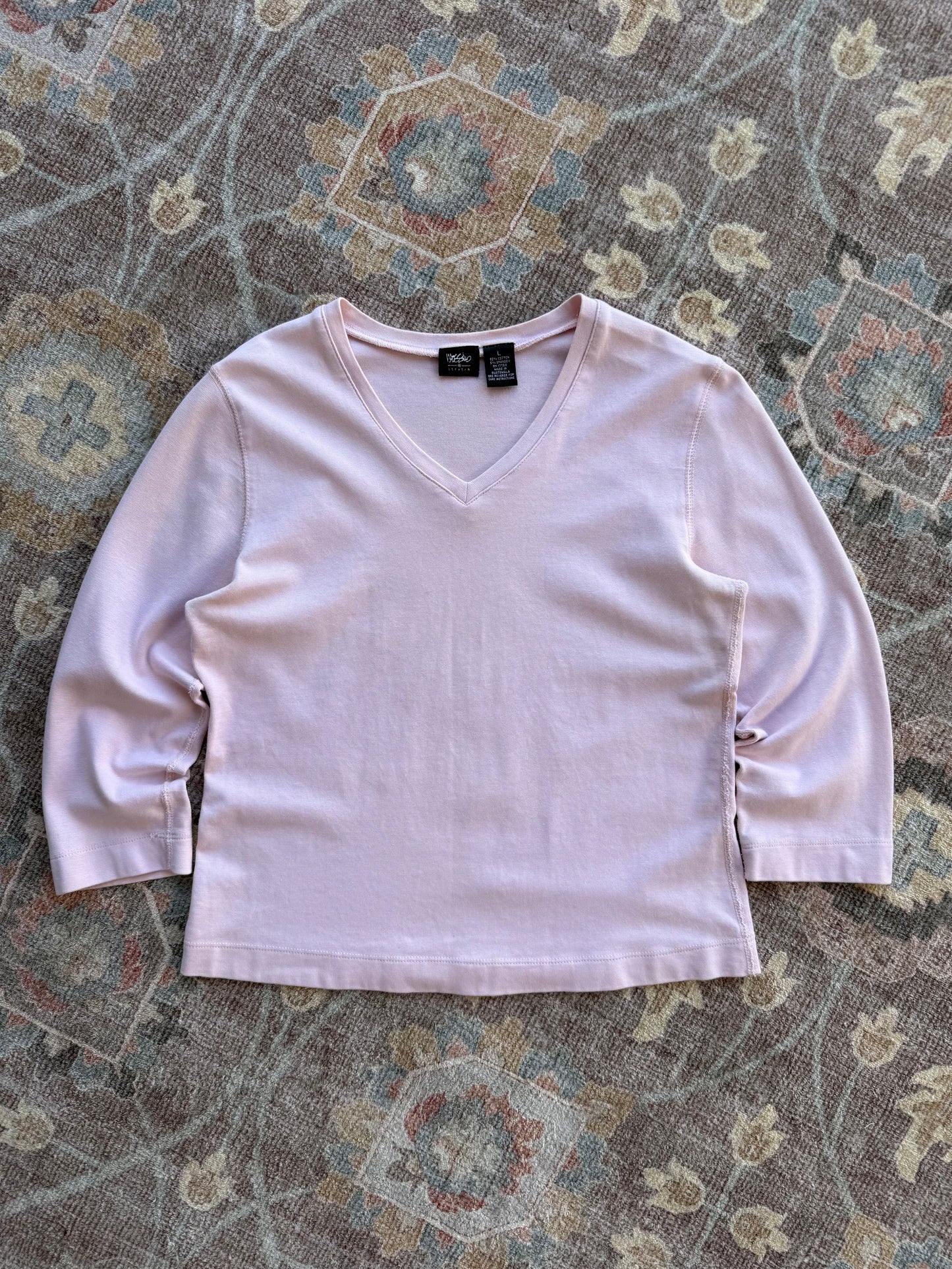 V-Neck 3/4 Sleeve - L