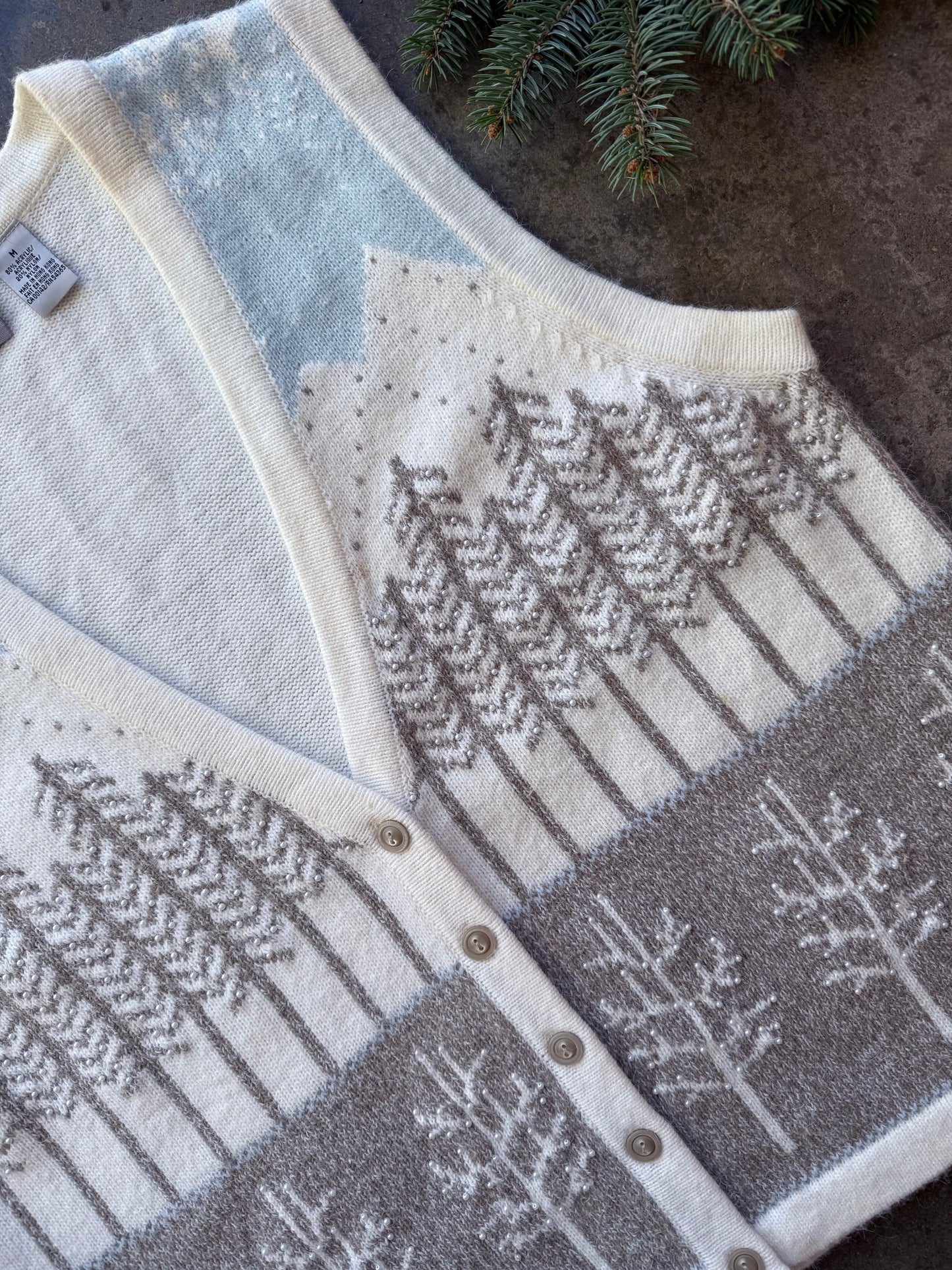 Wintry Sweater Vest - M