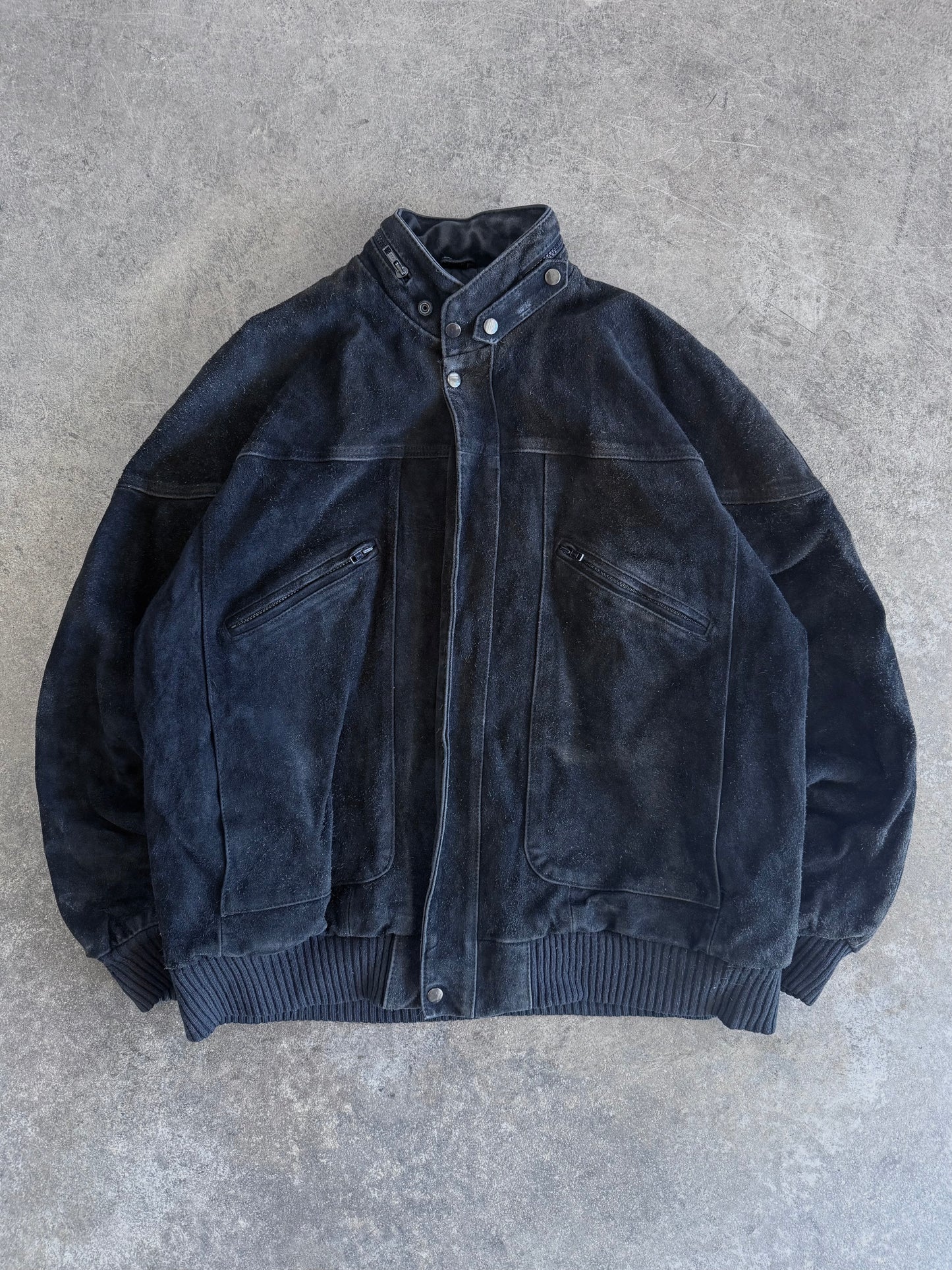 Suede Bomber Jacket - XL