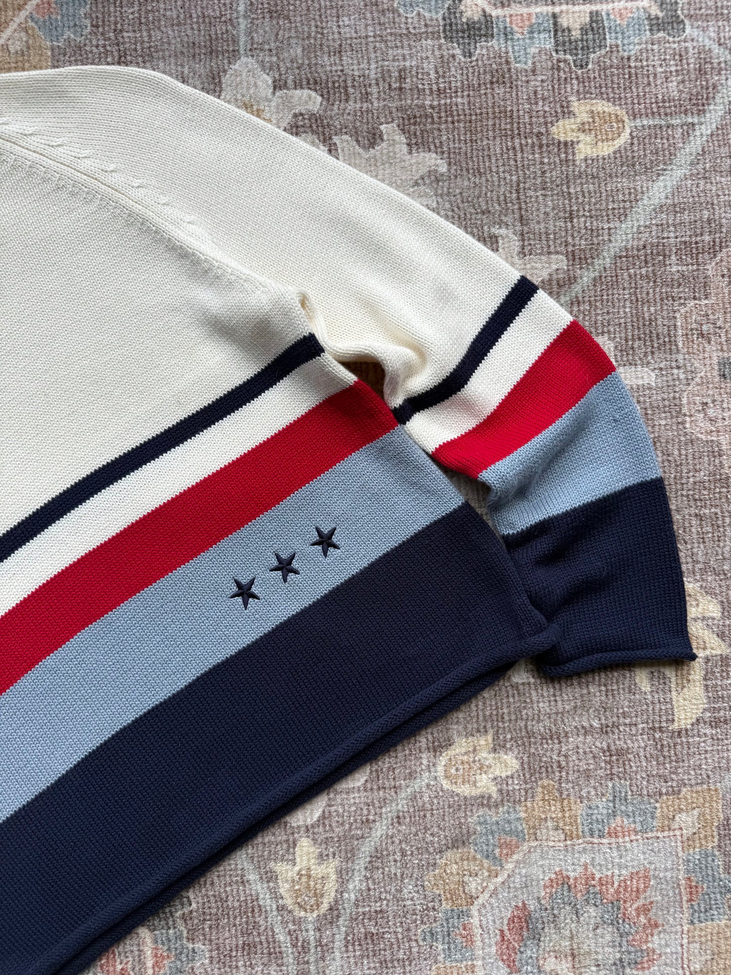 Americana Mock Neck Sweater - S