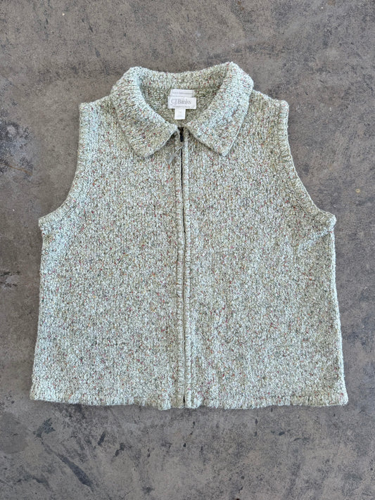 Zip Up Sweater Vest - XL