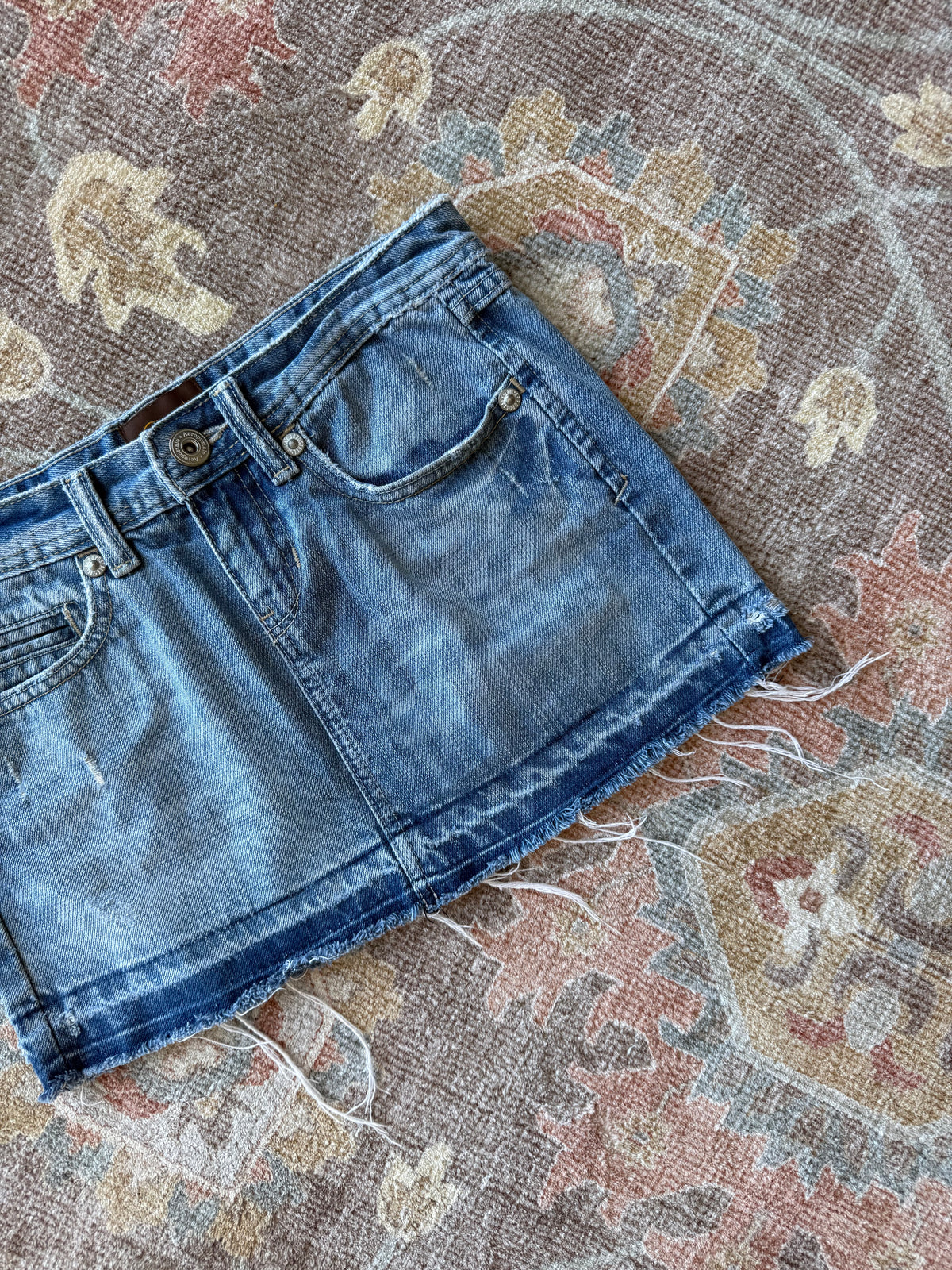 Denim Mini Skirt - 27”