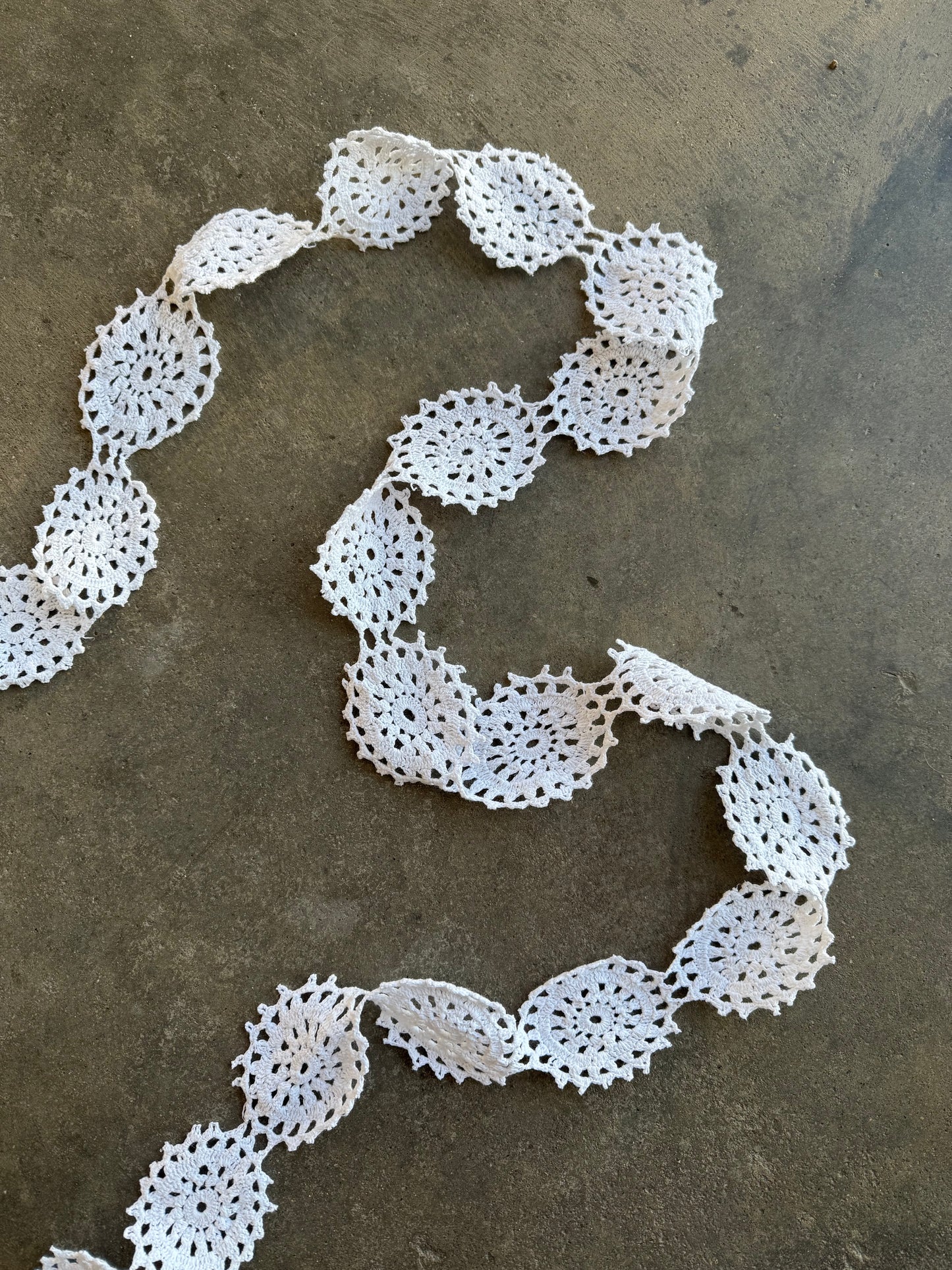 Snowflake Crochet Garland - 3 Strands