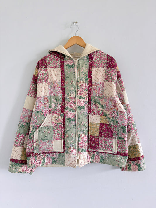 Quilt Hooded Jacket - L