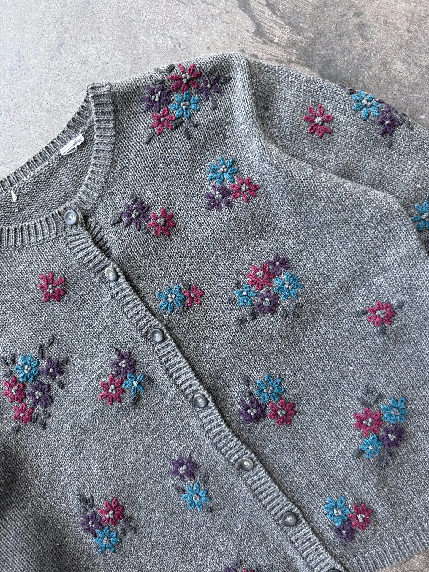 Flower Cardigan - M