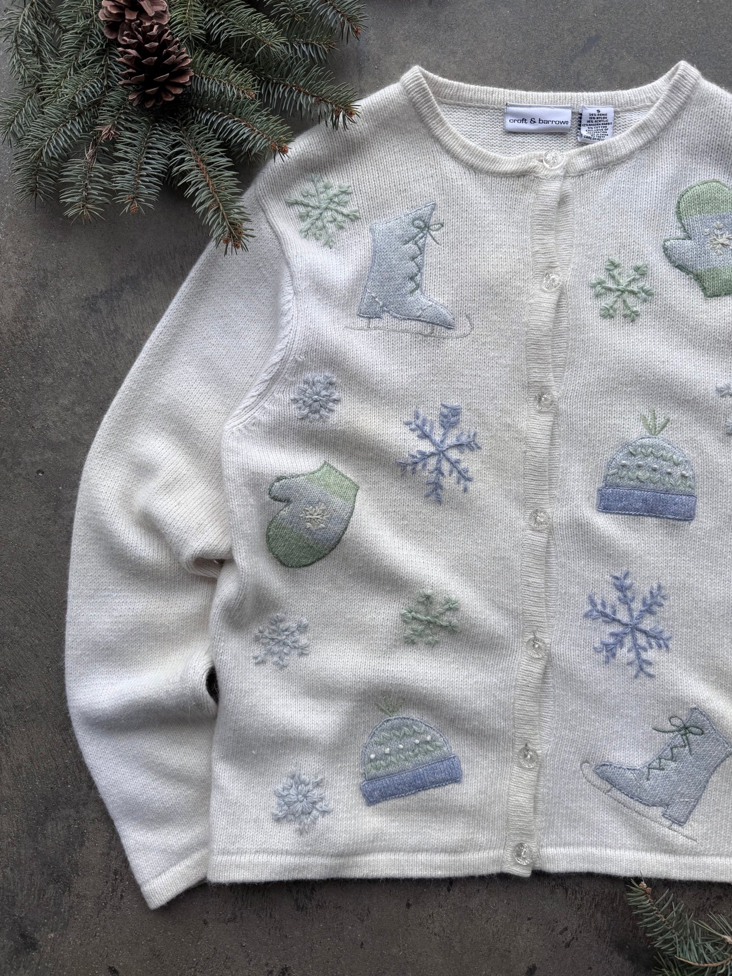 Ice Skates Cardigan - S