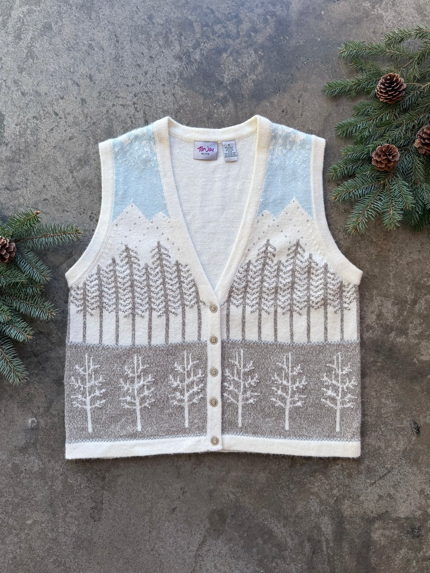 Wintry Sweater Vest - M