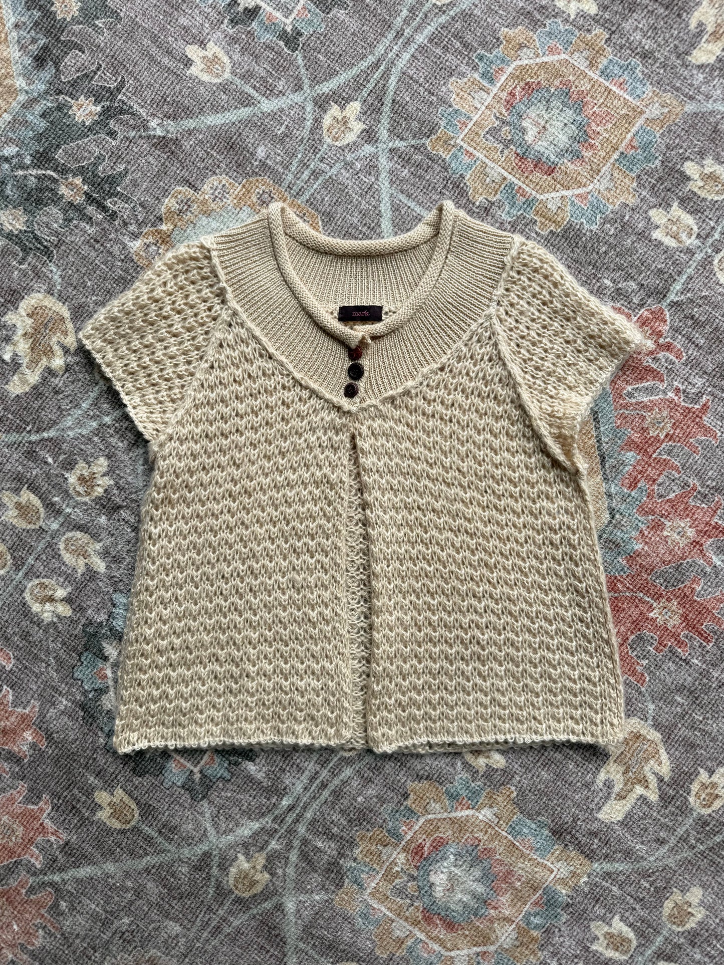 Knit Babydoll Top - L