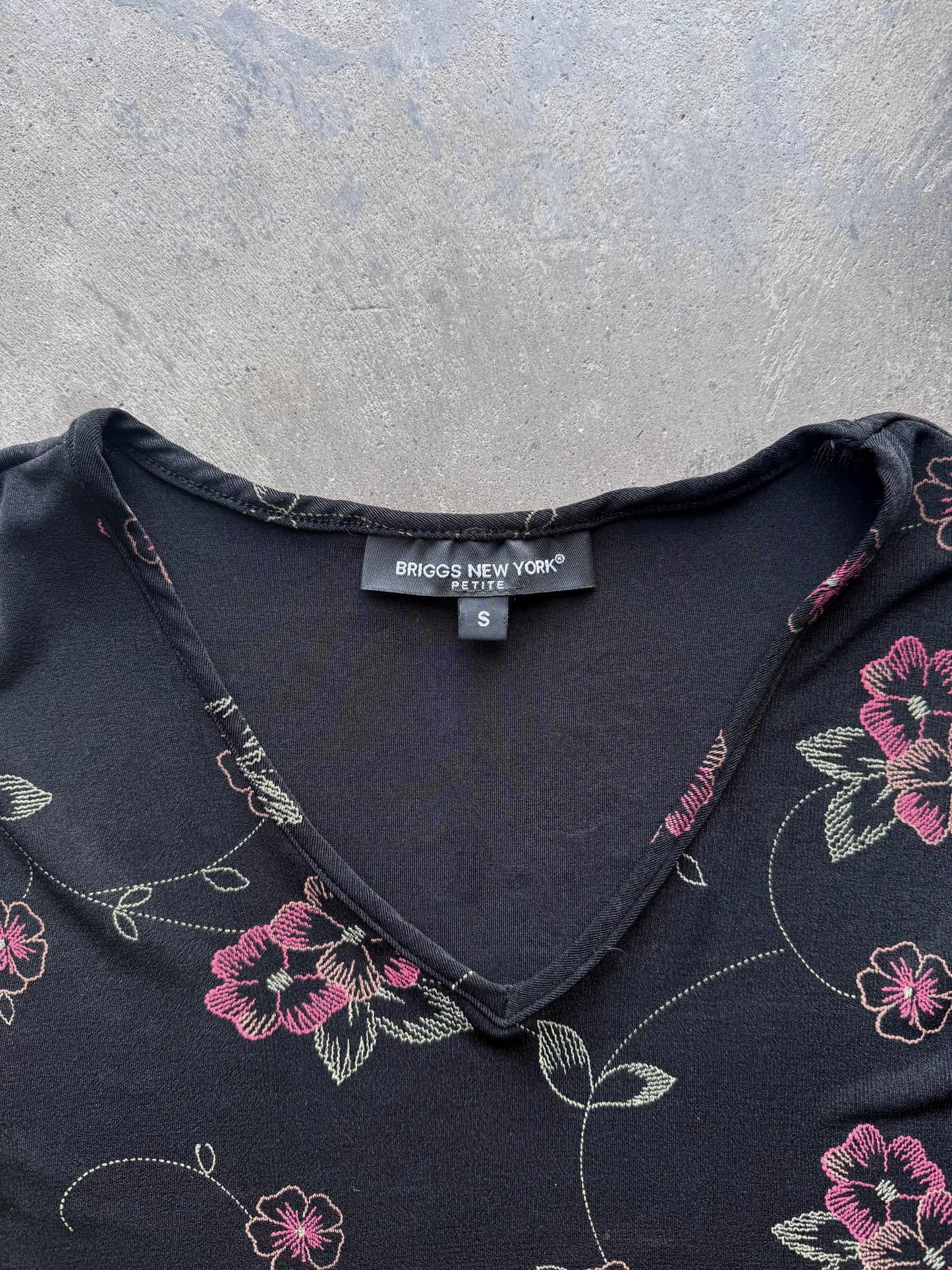 Flower Beaded Top - S