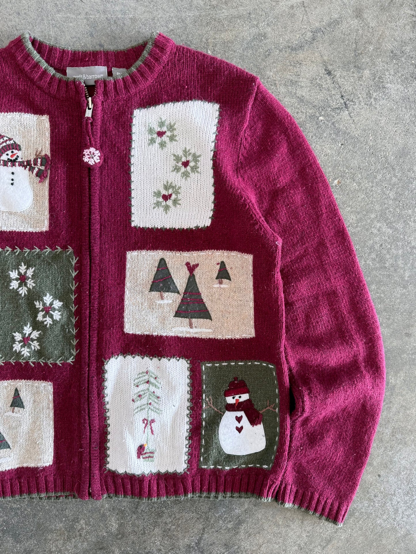 Christmas Zip Up Cardigan - PM