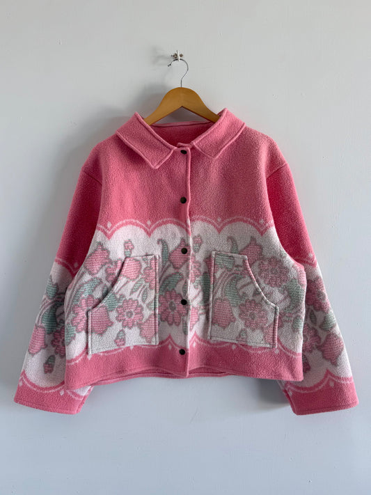 Blanket Button Snap Jacket - M