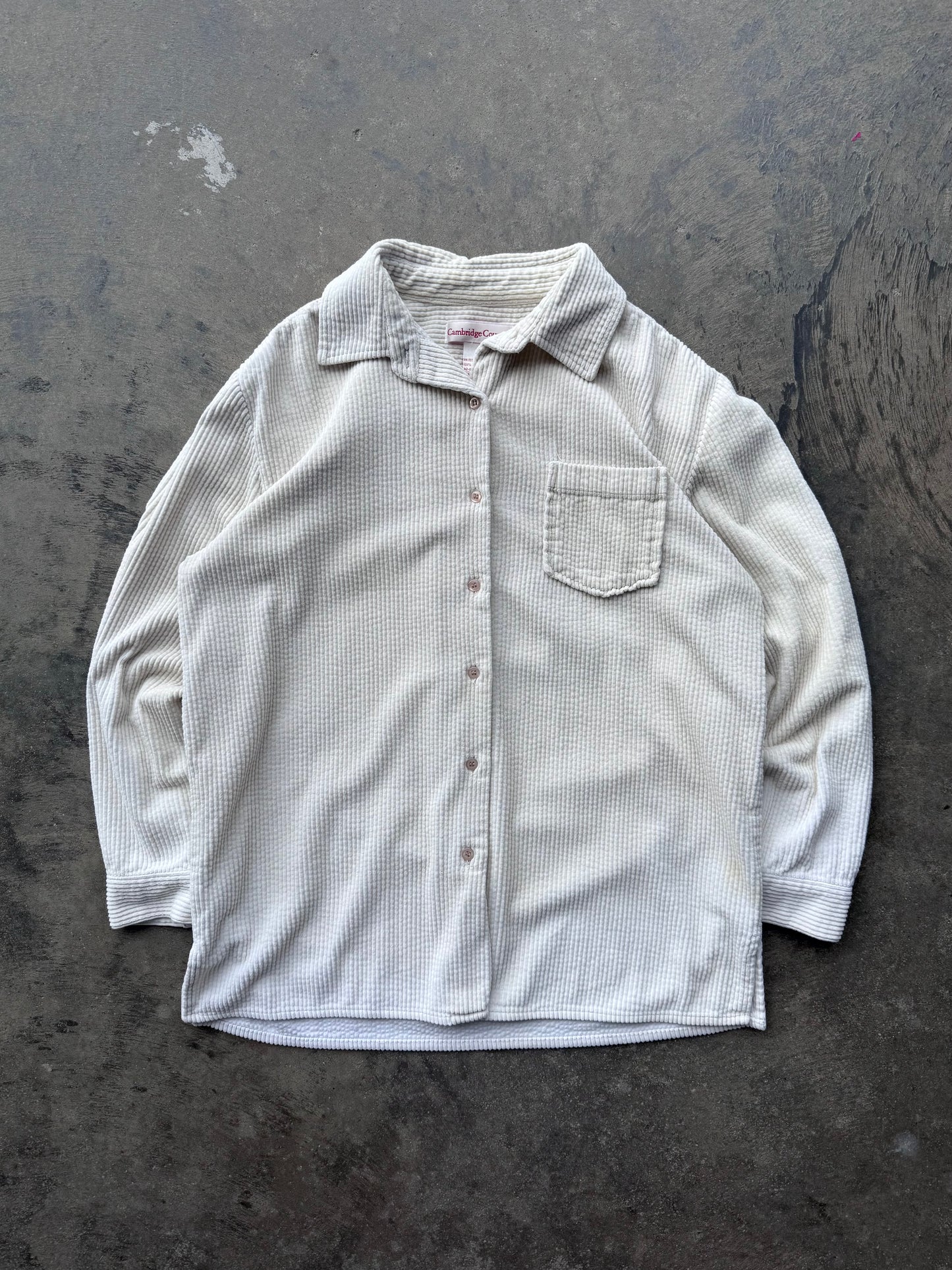 Corduroy Button Down - M