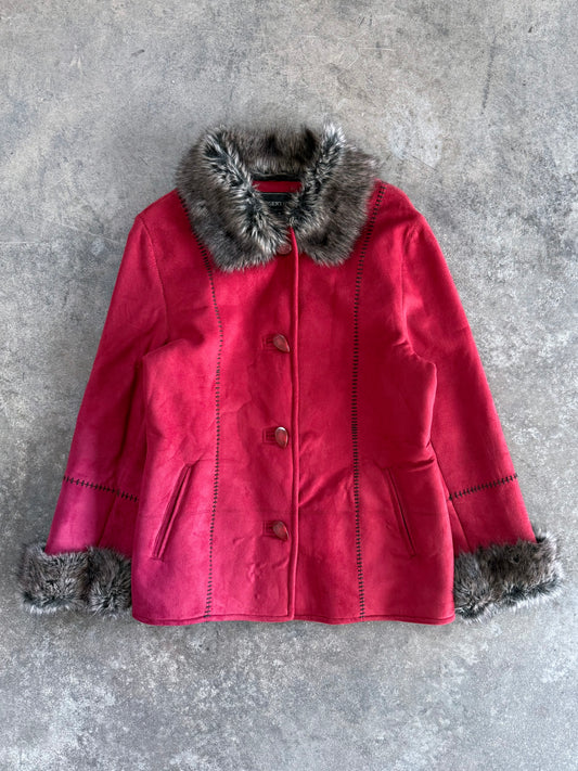 Fur Trim Jacket - M