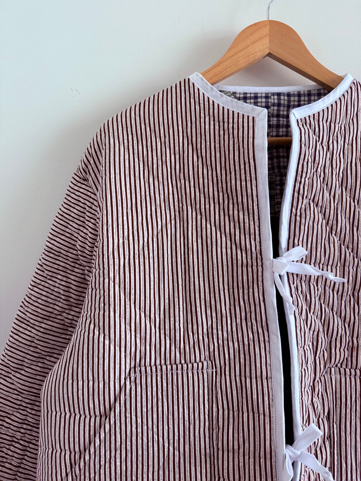 Quilt Tie Jacket - M