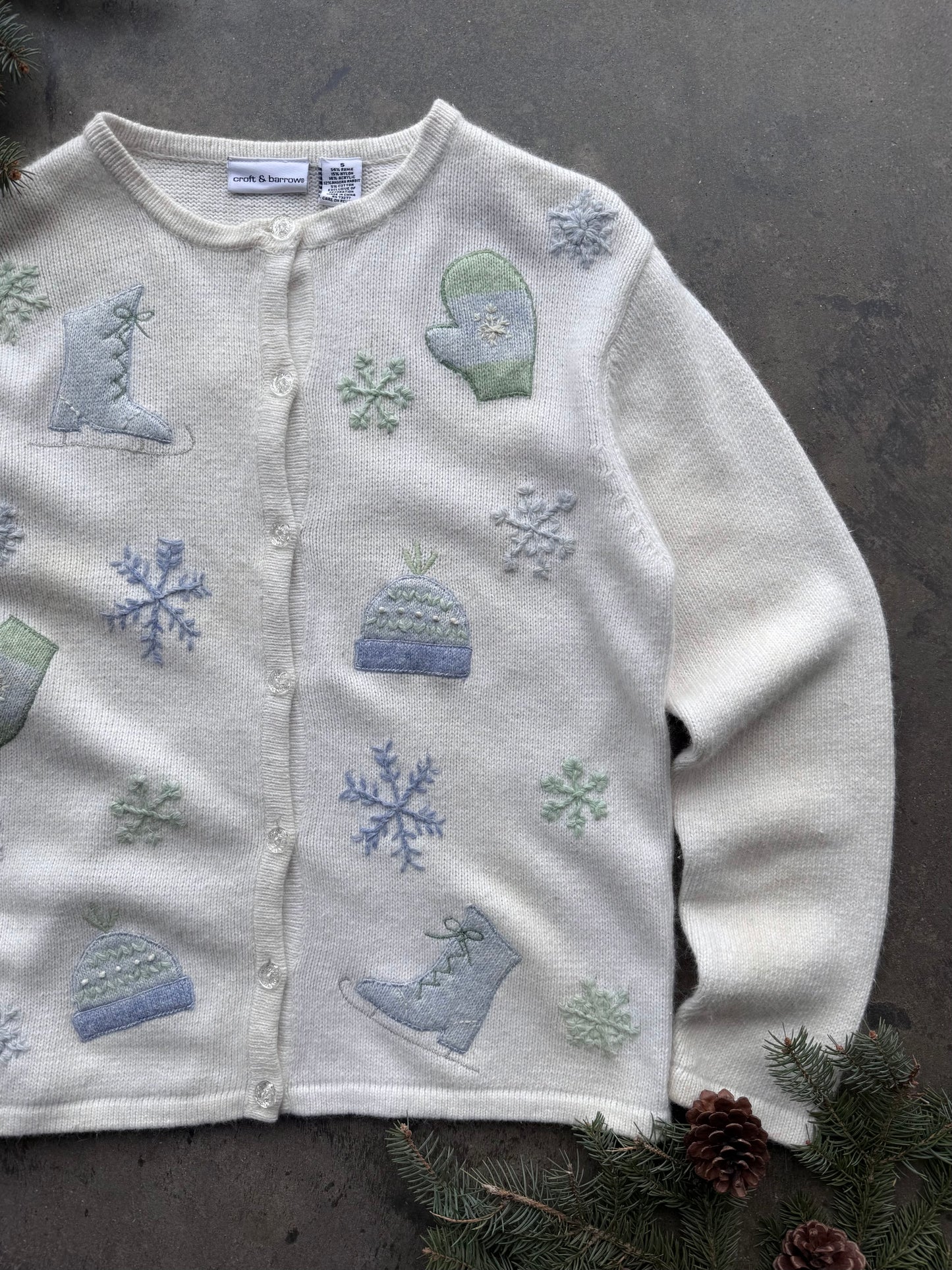 Ice Skates Cardigan - S