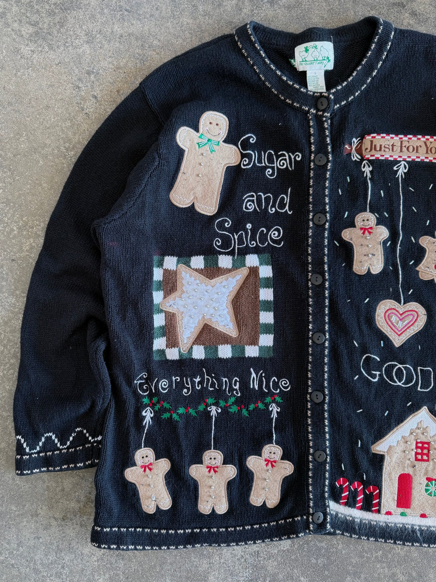 Gingerbread Cardigan - L