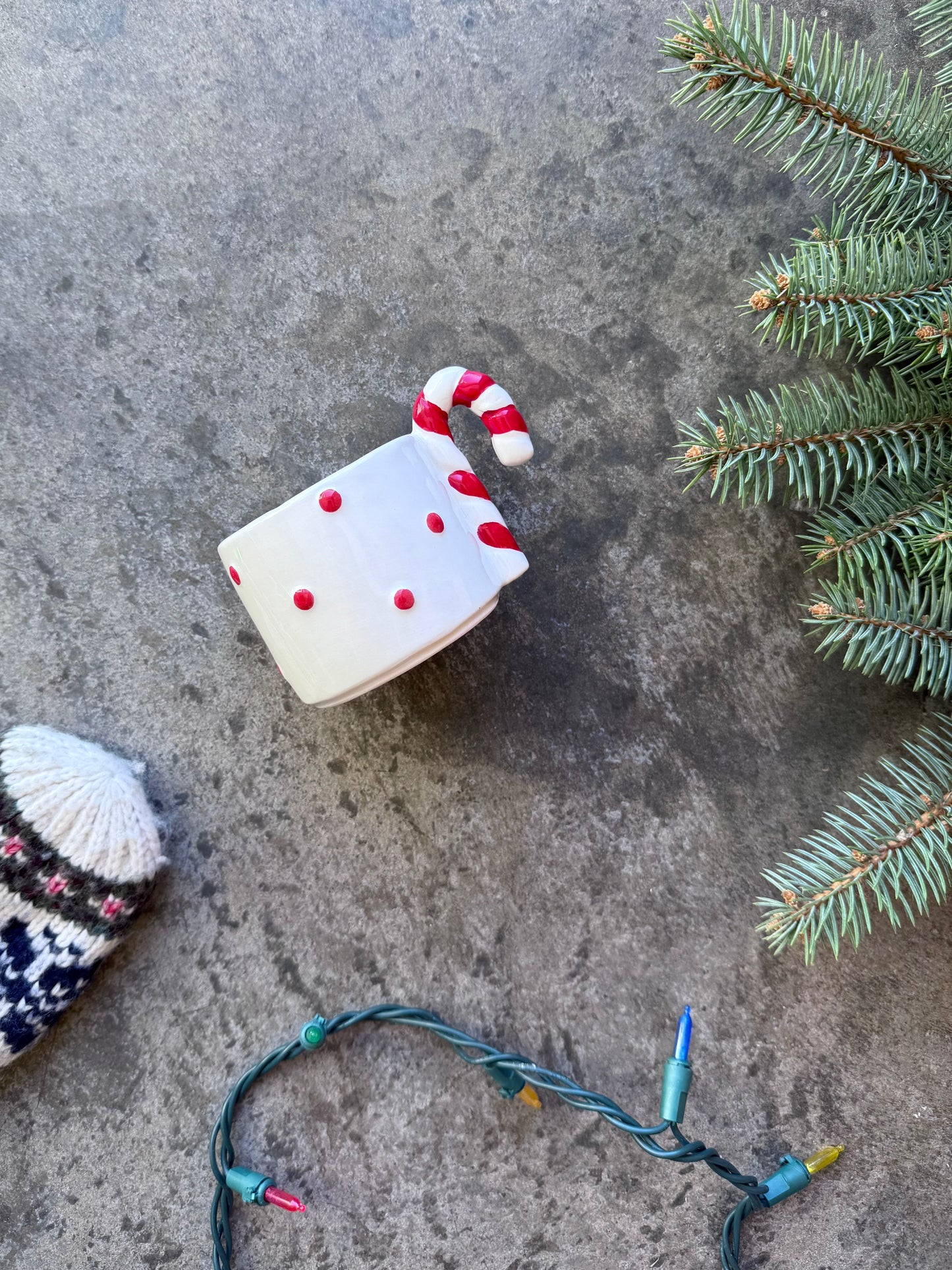Candy Cane Espresso Mug