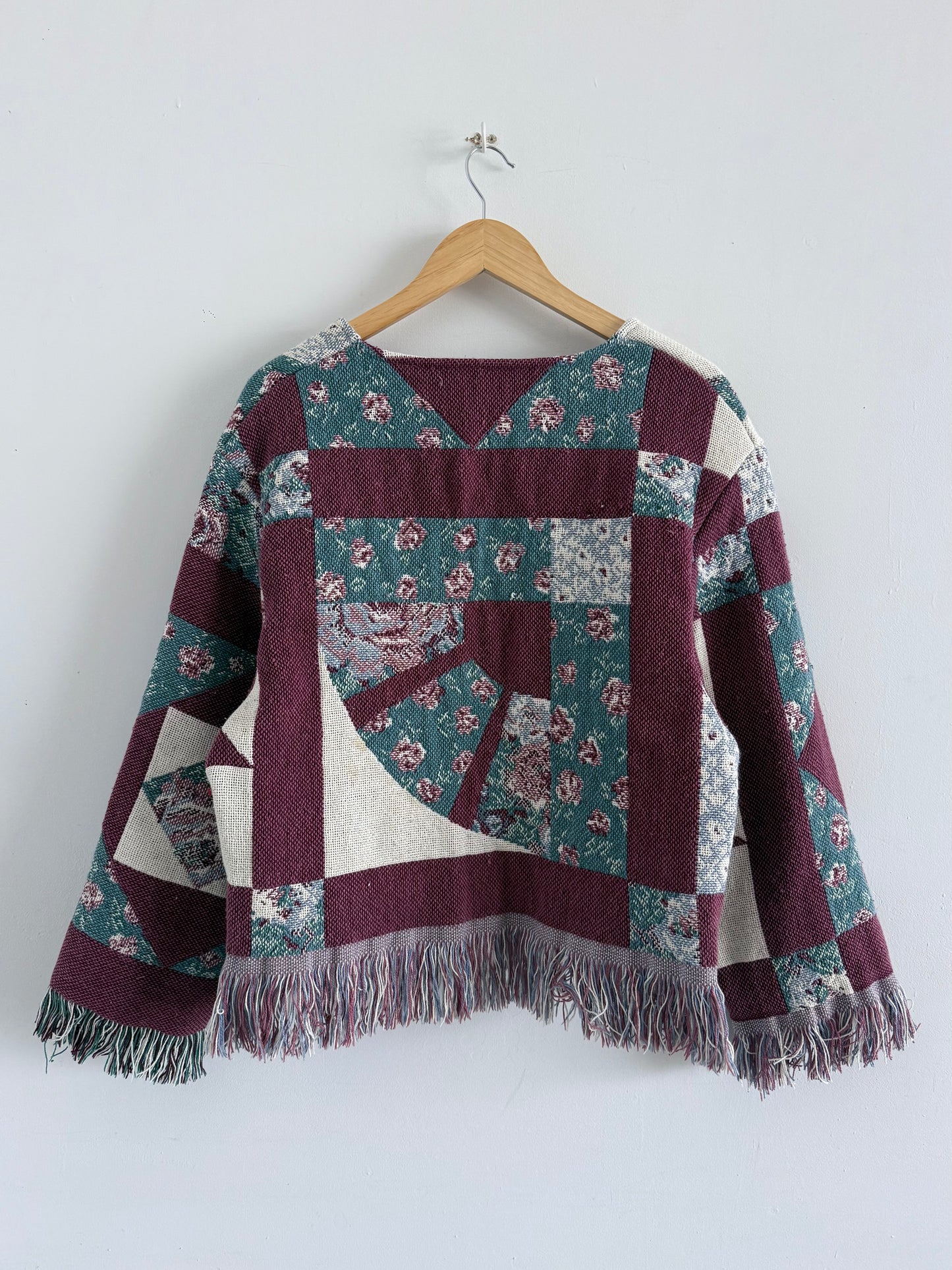 Fringe Blanket Jacket - S