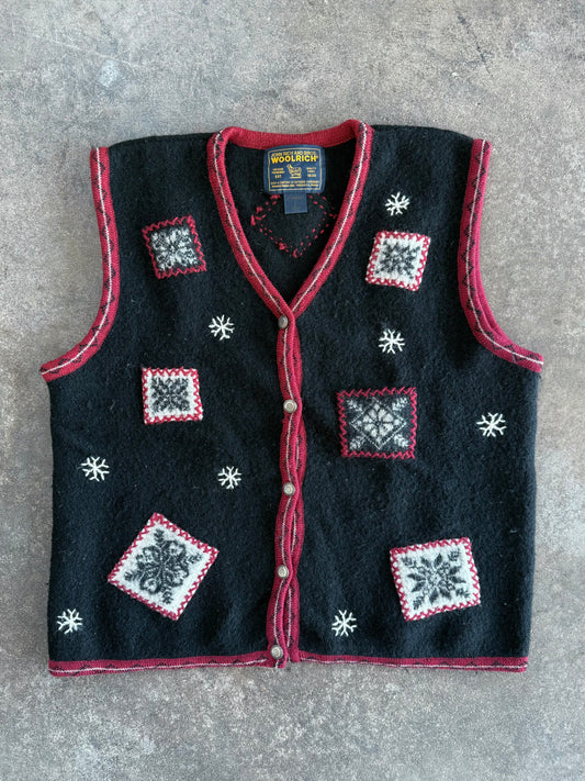 Snowflake Wool Vest - L