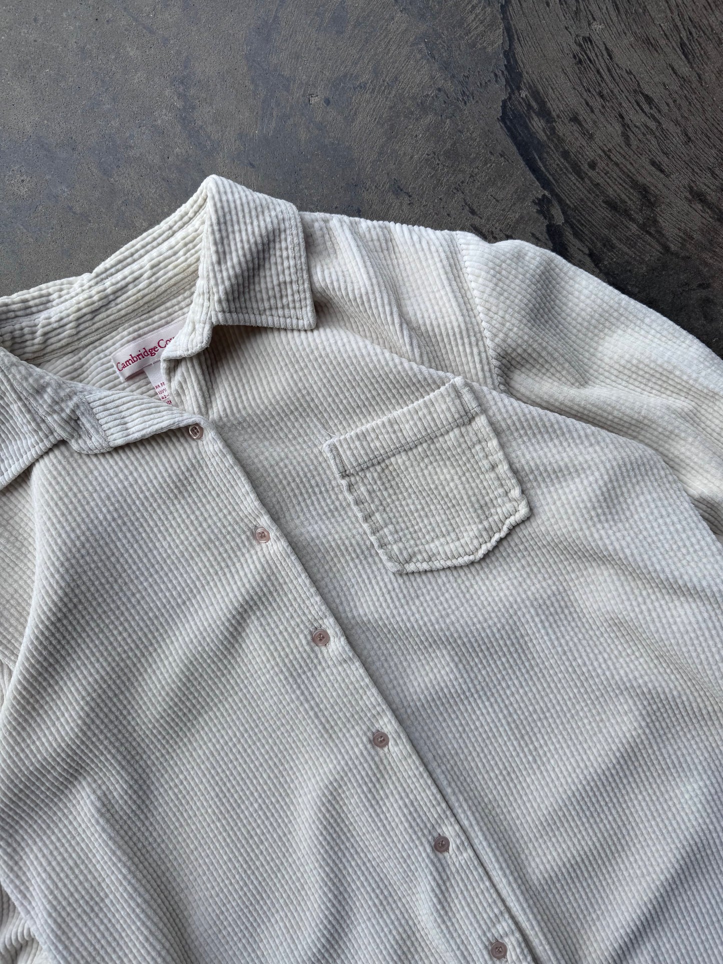 Corduroy Button Down - M