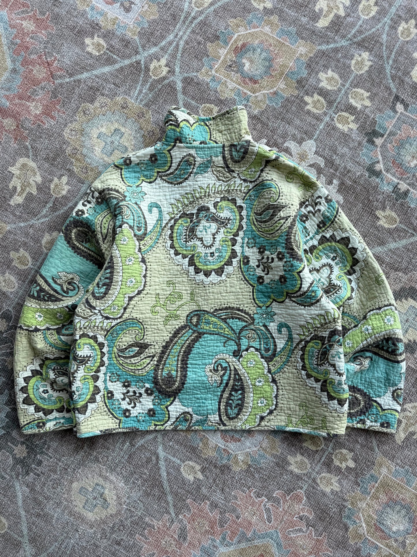 Quilt Snap Button Jacket - M