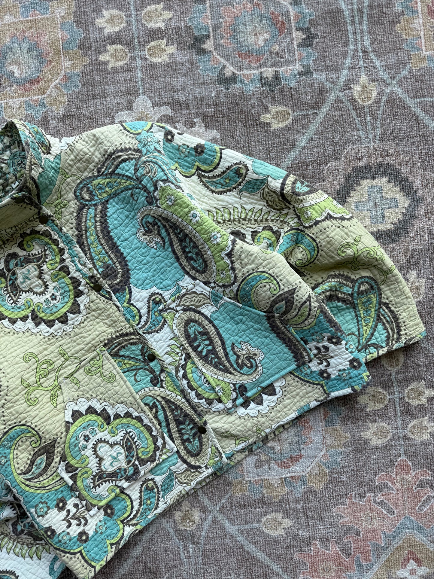 Quilt Snap Button Jacket - M