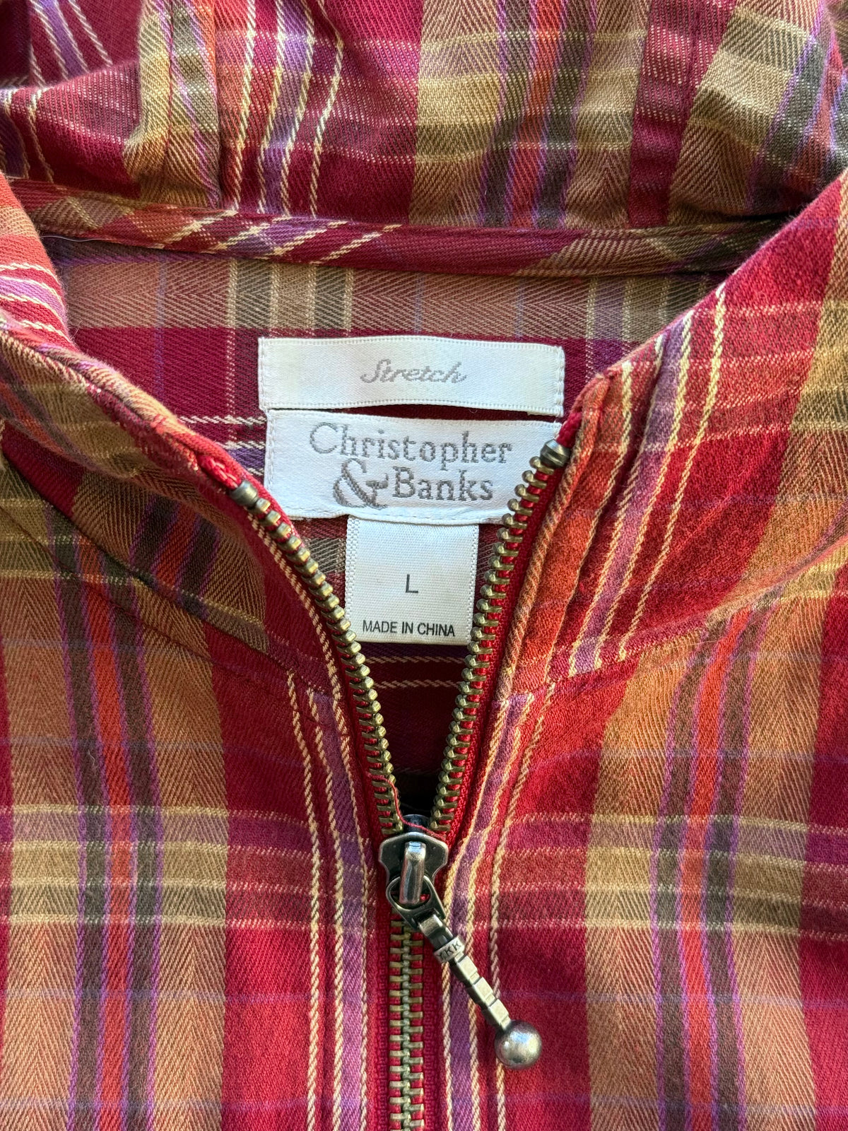 Plaid Jacket - L