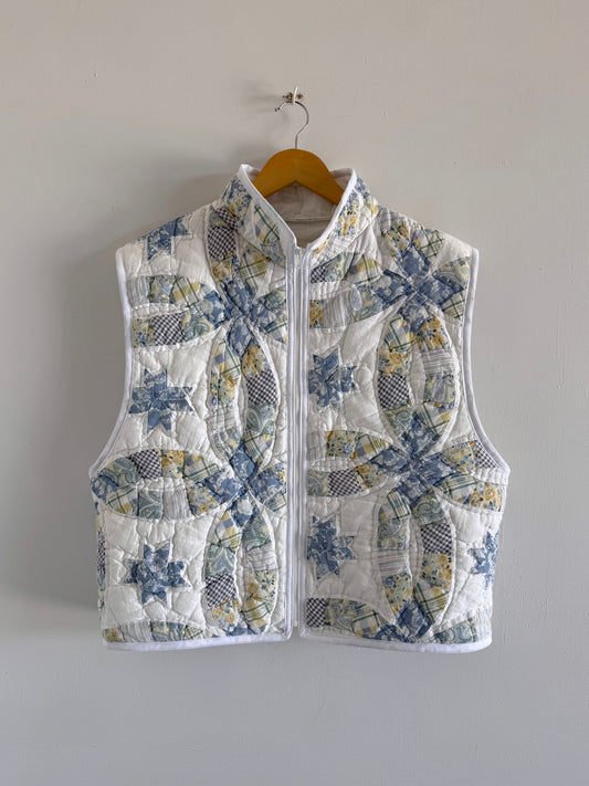 Quilt Zip Up Vest - L