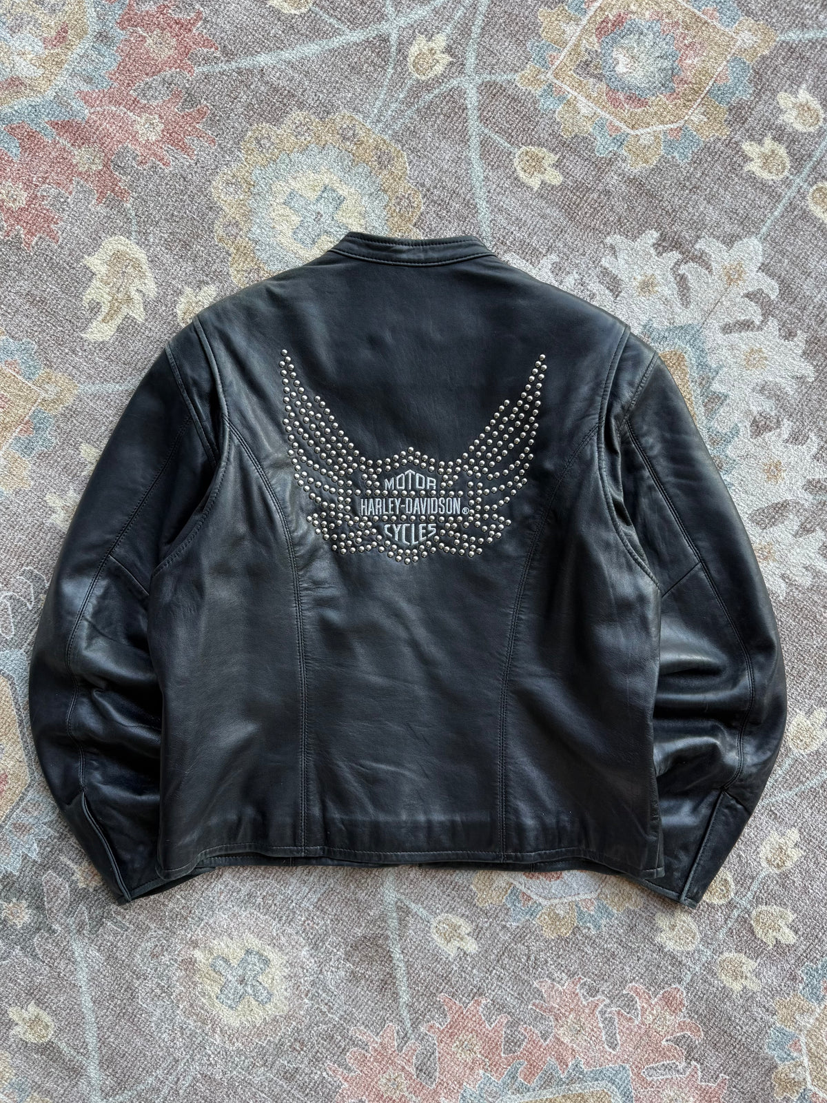 Harley Studded Leather Jacket - L
