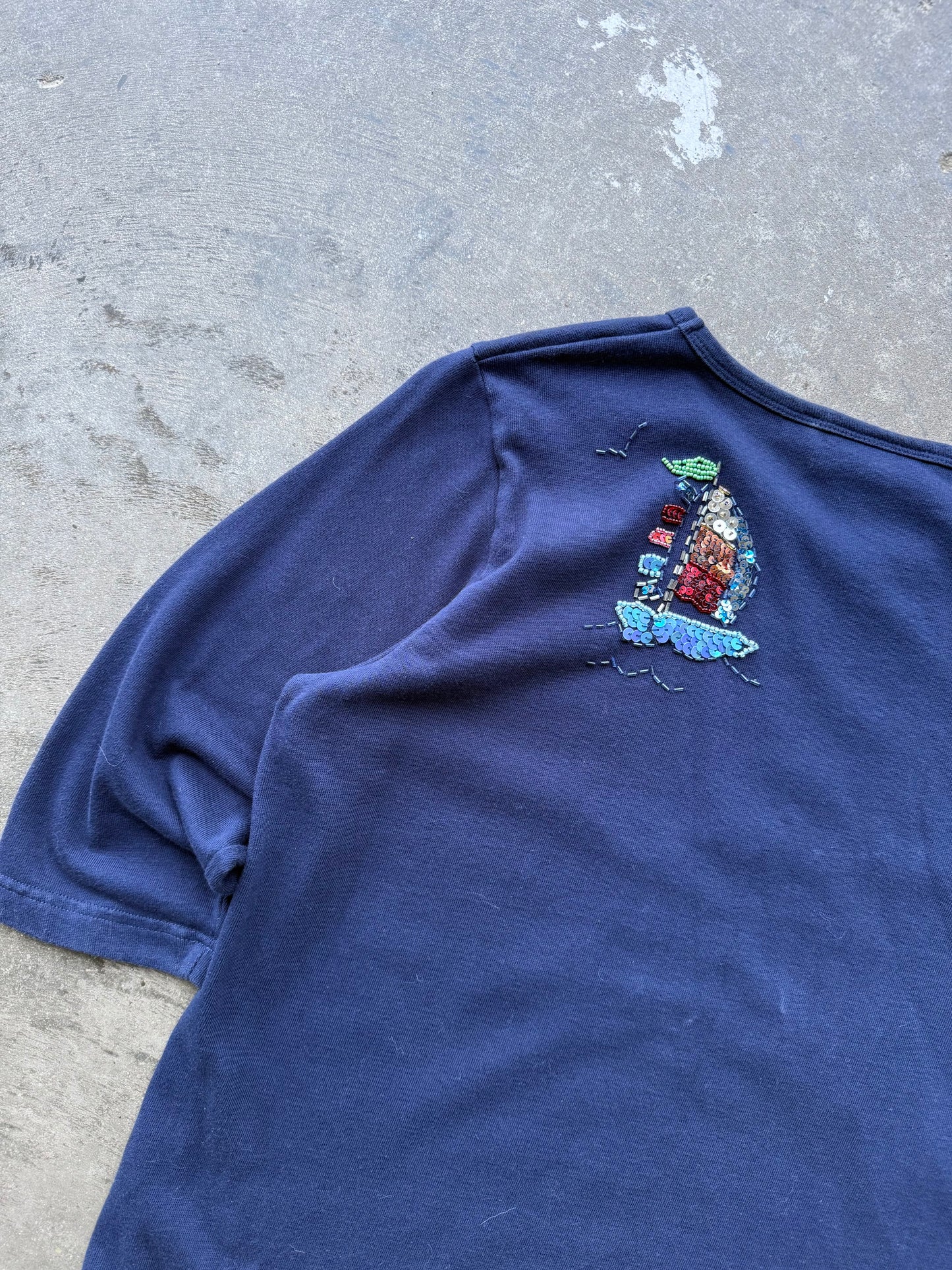 Beaded Sailboat Top - L