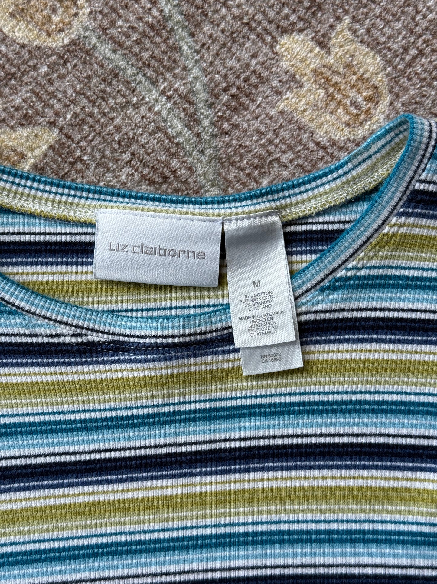 Cropped Striped Top - M