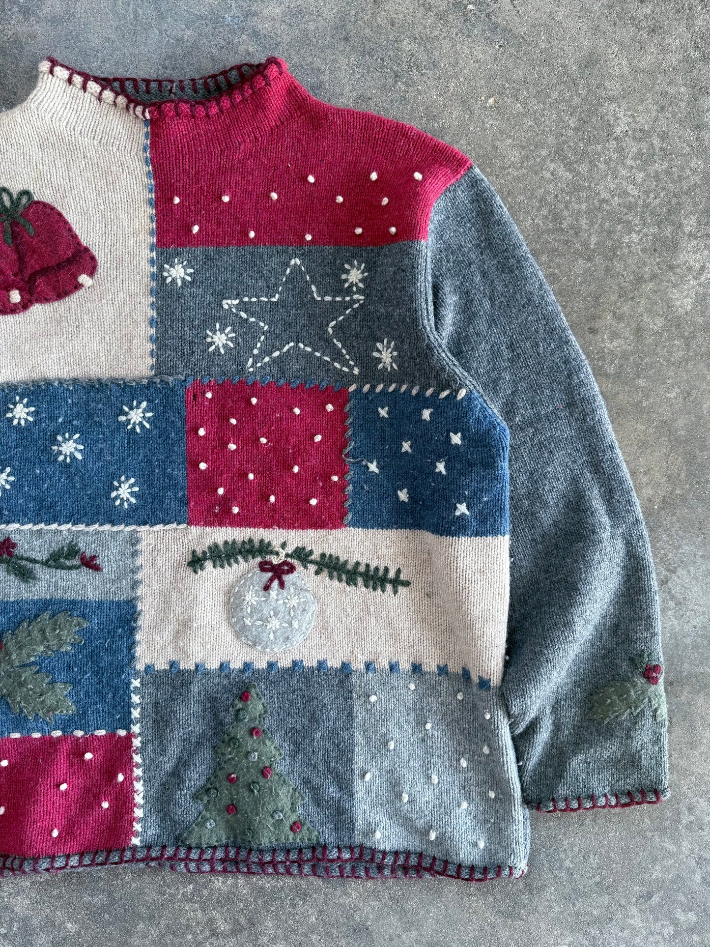 Christmas Mockneck Sweater - XL