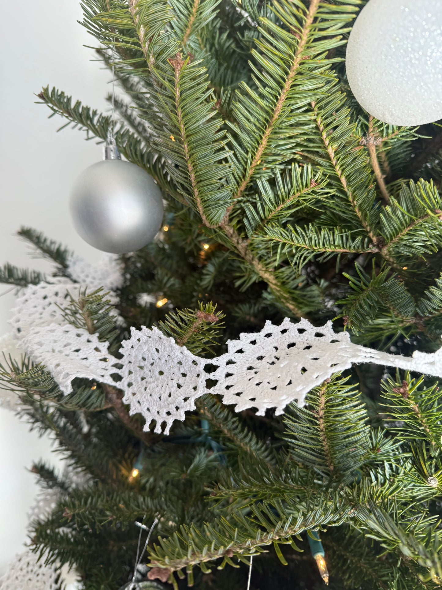 Snowflake Crochet Garland - 3 Strands