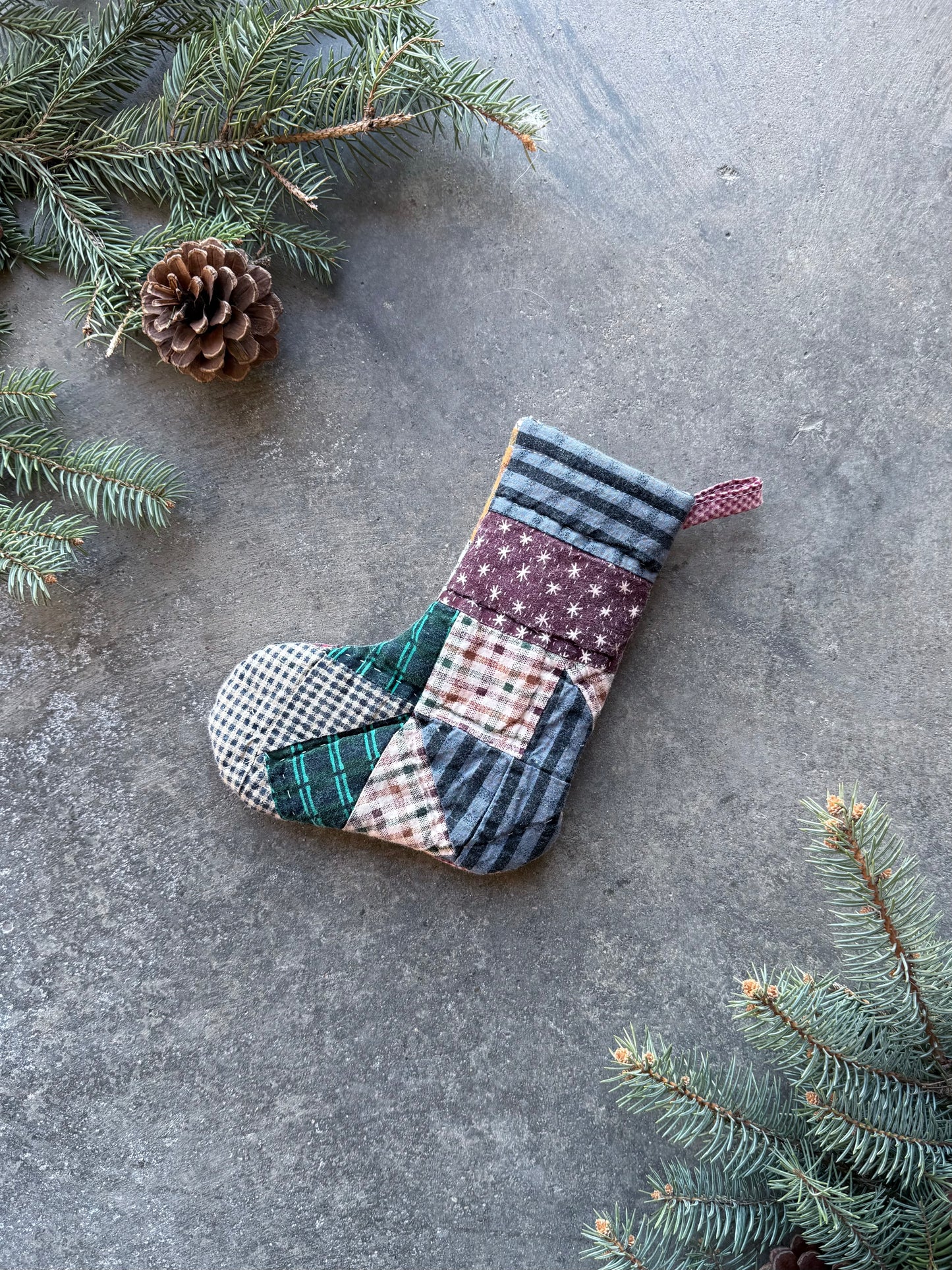 Mini Quilt Stocking