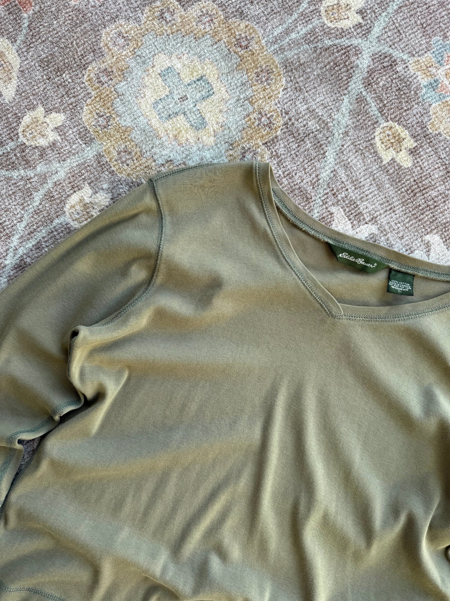 V-Neck 3/4 Sleeve - L