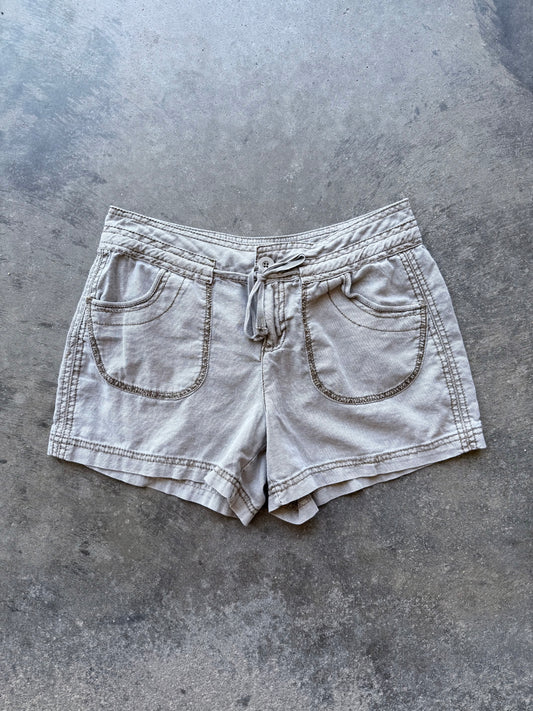 Linen Cargo Shorts - 3/4