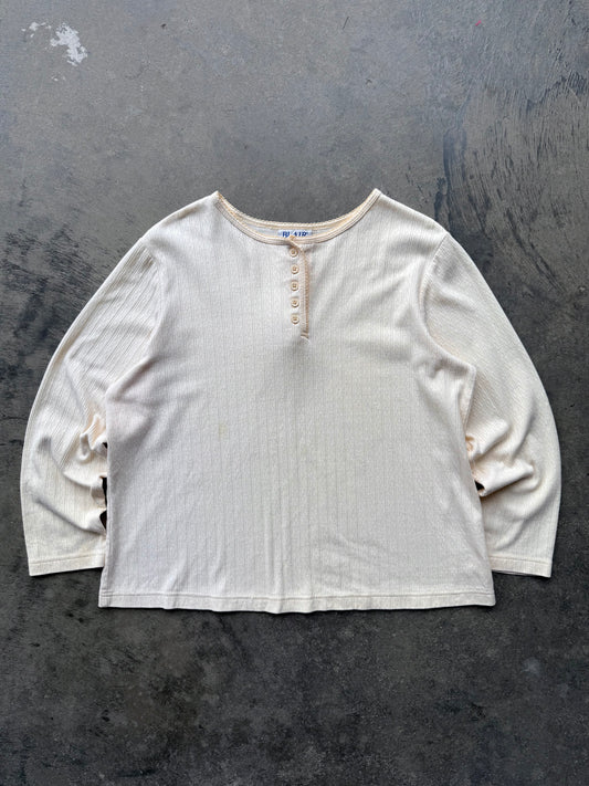 Pointelle Button Longsleeve - L