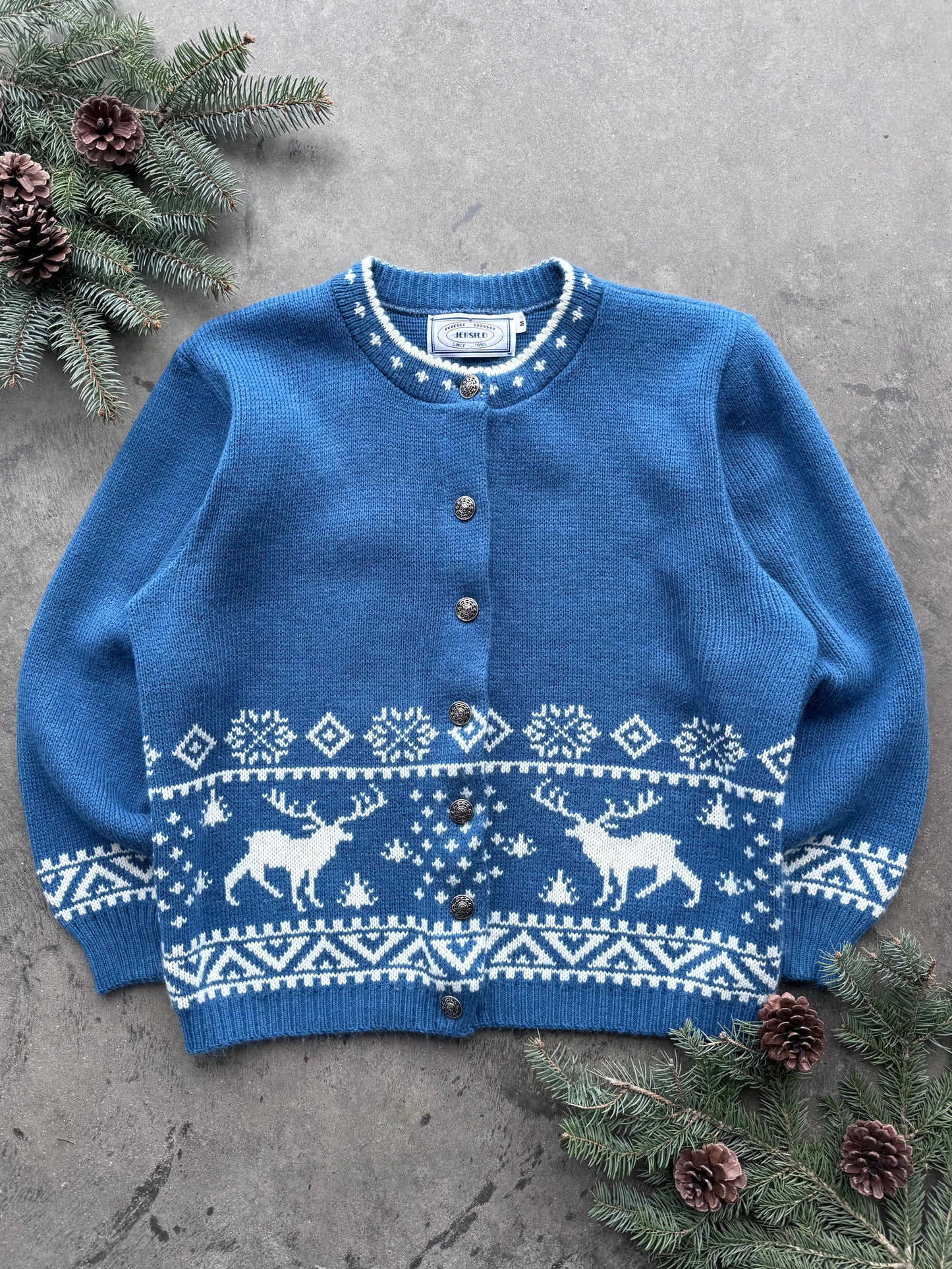 Reindeer Cardigan - M